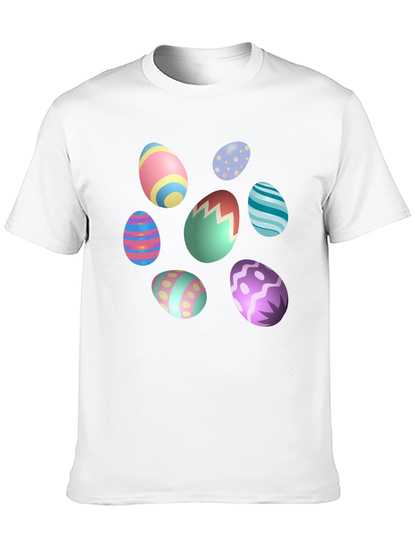 Easter Egg Design Black T-Shirt