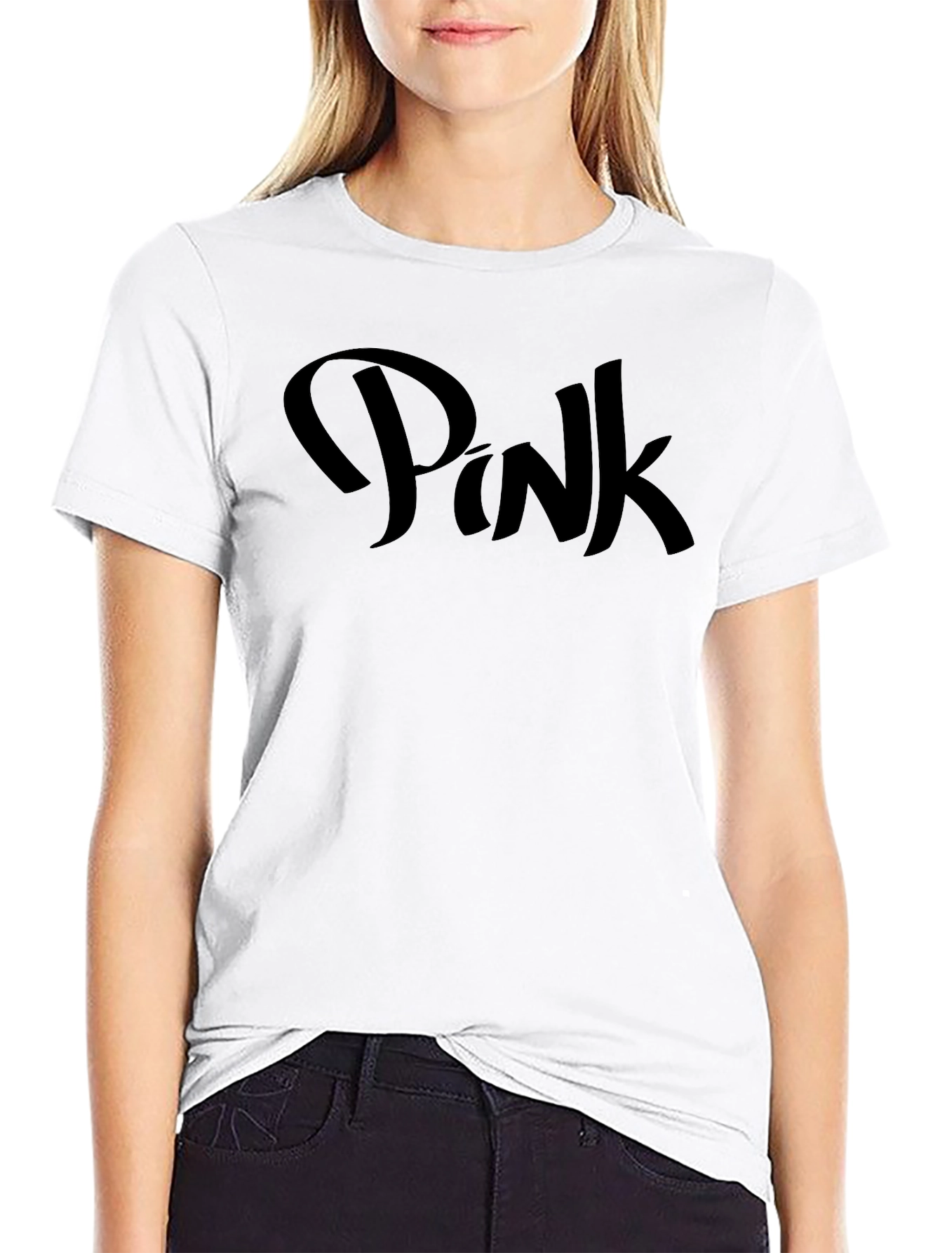 Black Pink Graphic Tee - Casual Comfort