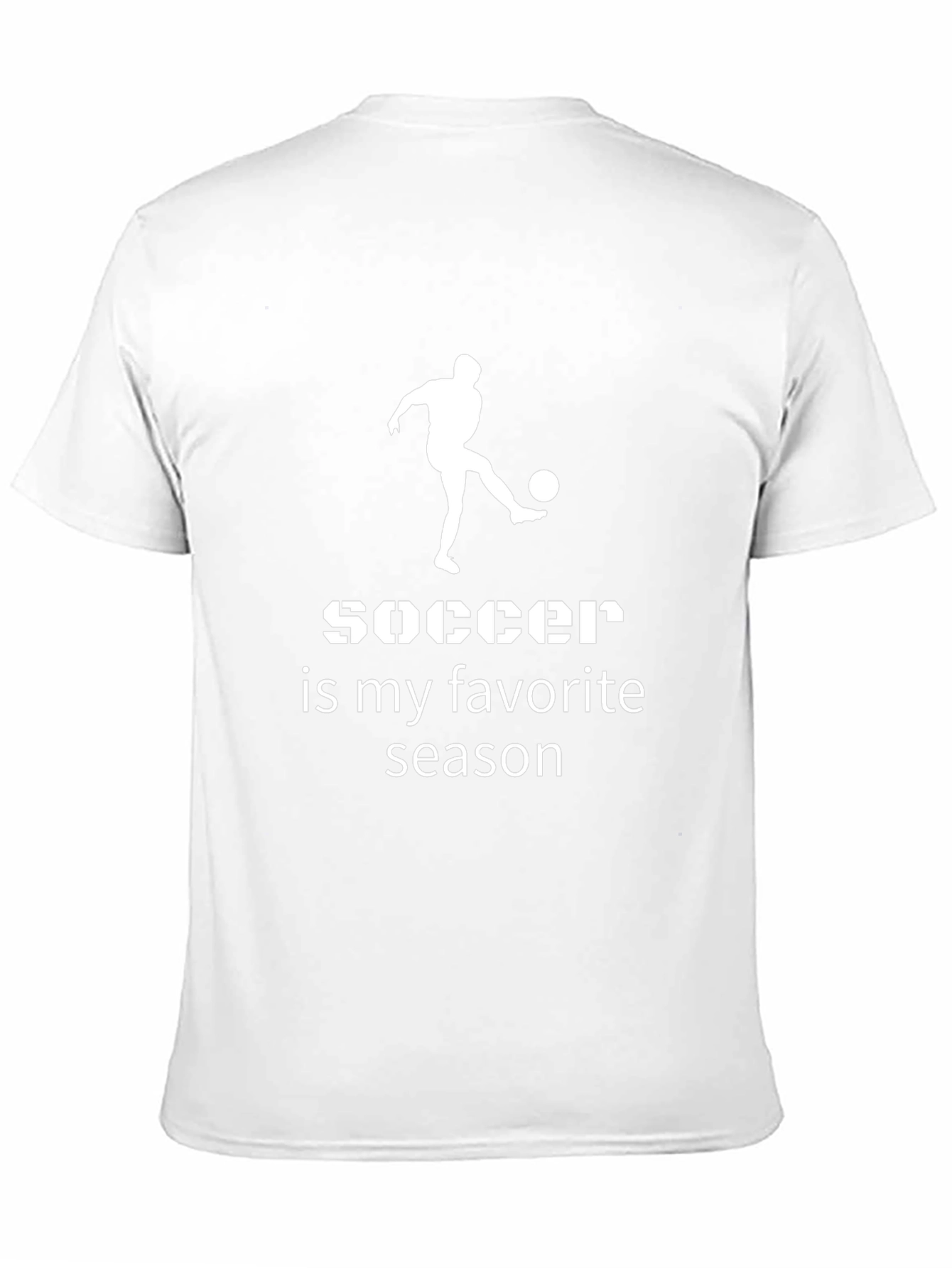 Soccer Is My Favorite Season Black T-Shirt