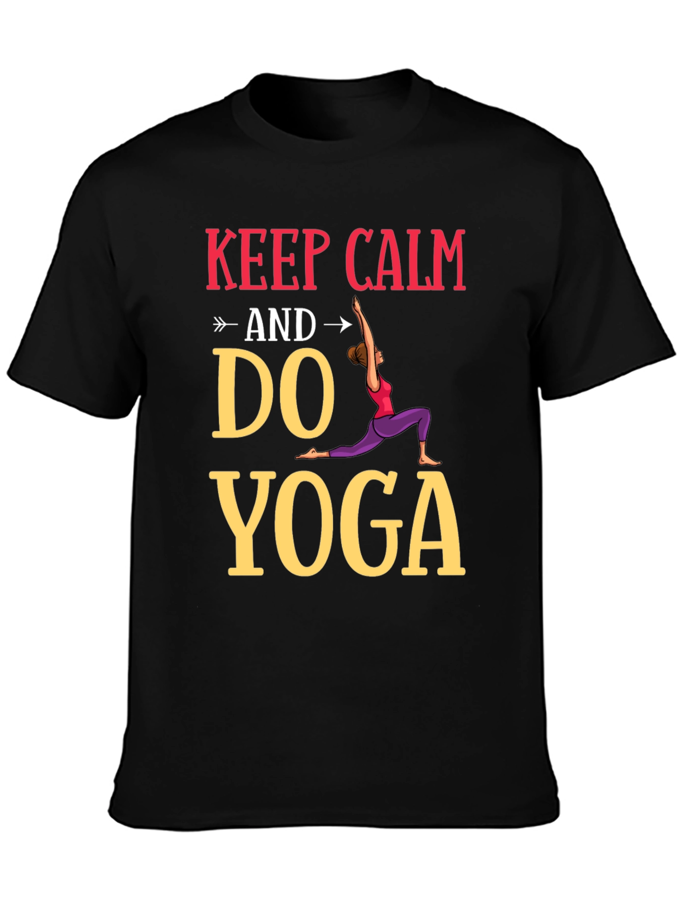 Keep Calm Do Yoga Graphic Tee