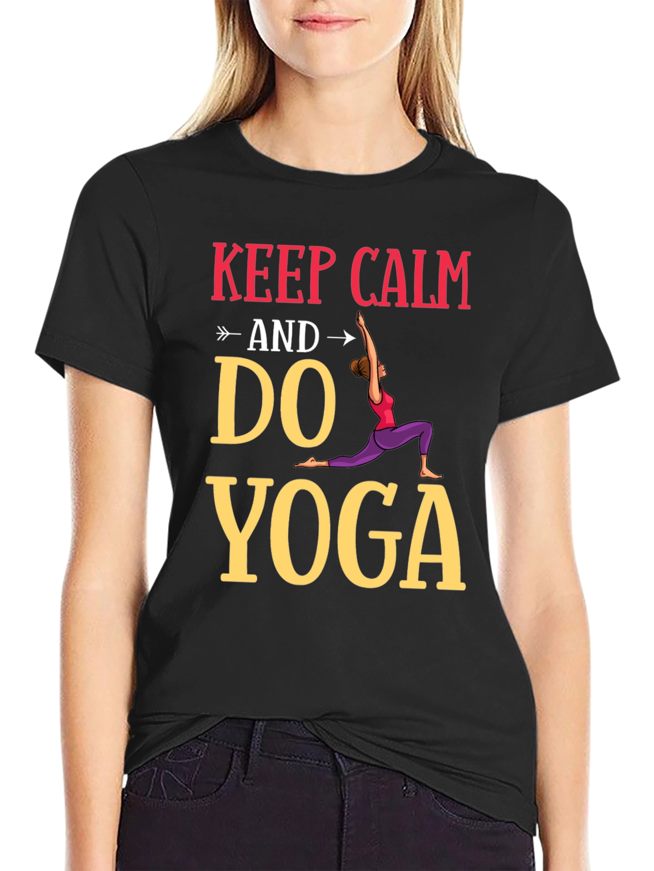 Keep Calm Do Yoga Graphic Tee