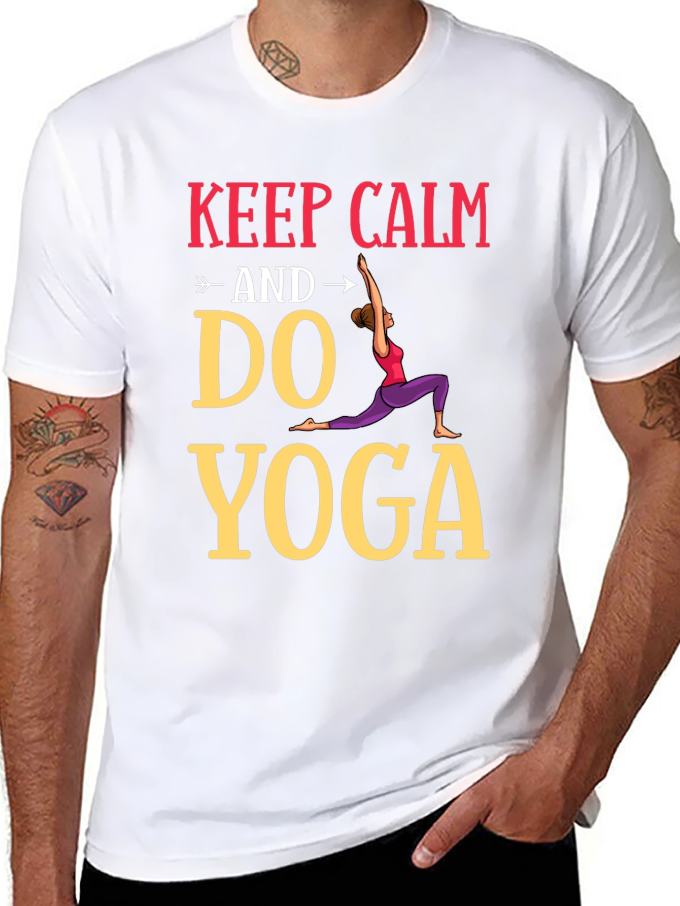 Keep Calm Do Yoga Graphic Tee