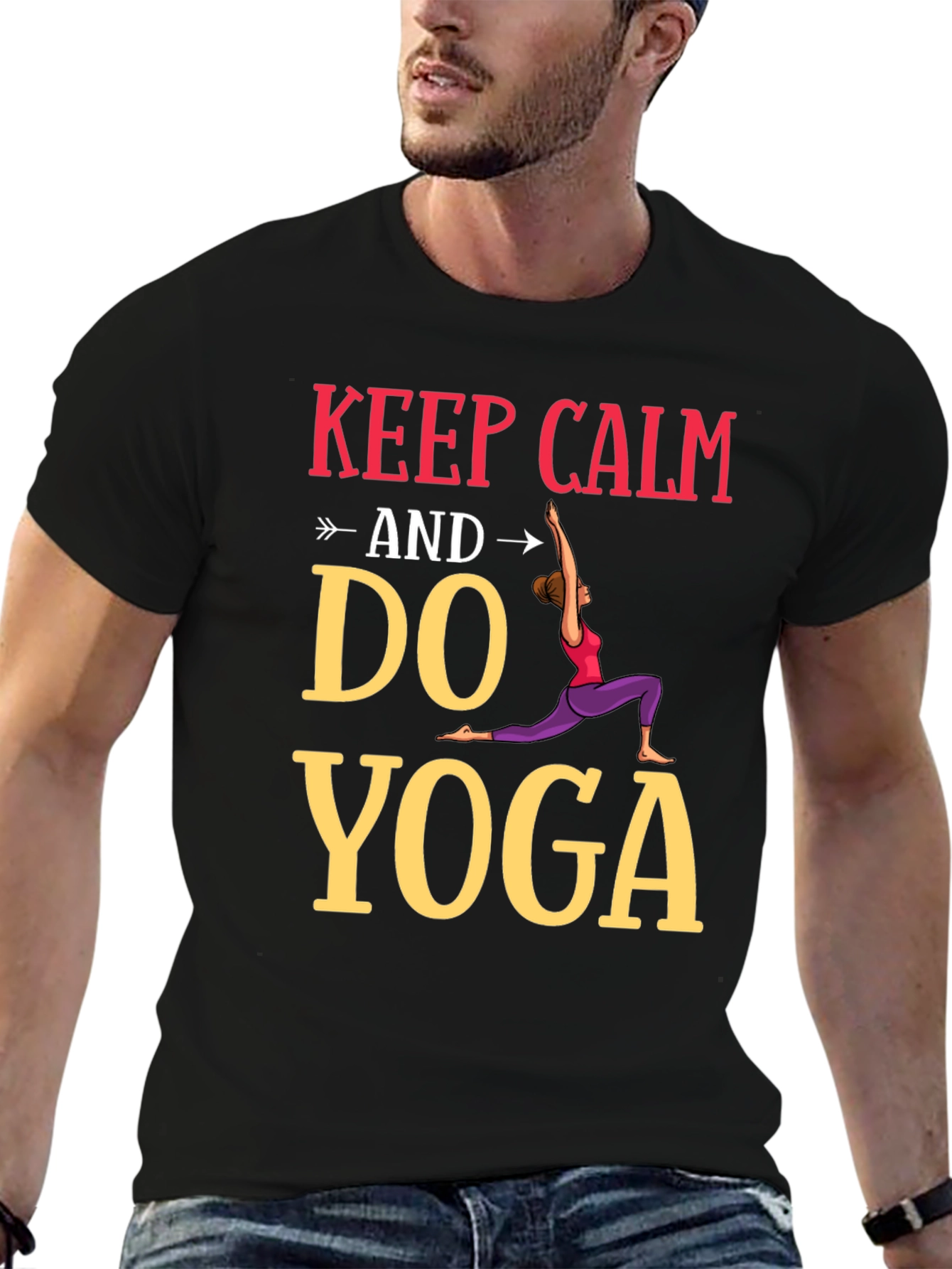 Keep Calm Do Yoga Graphic Tee