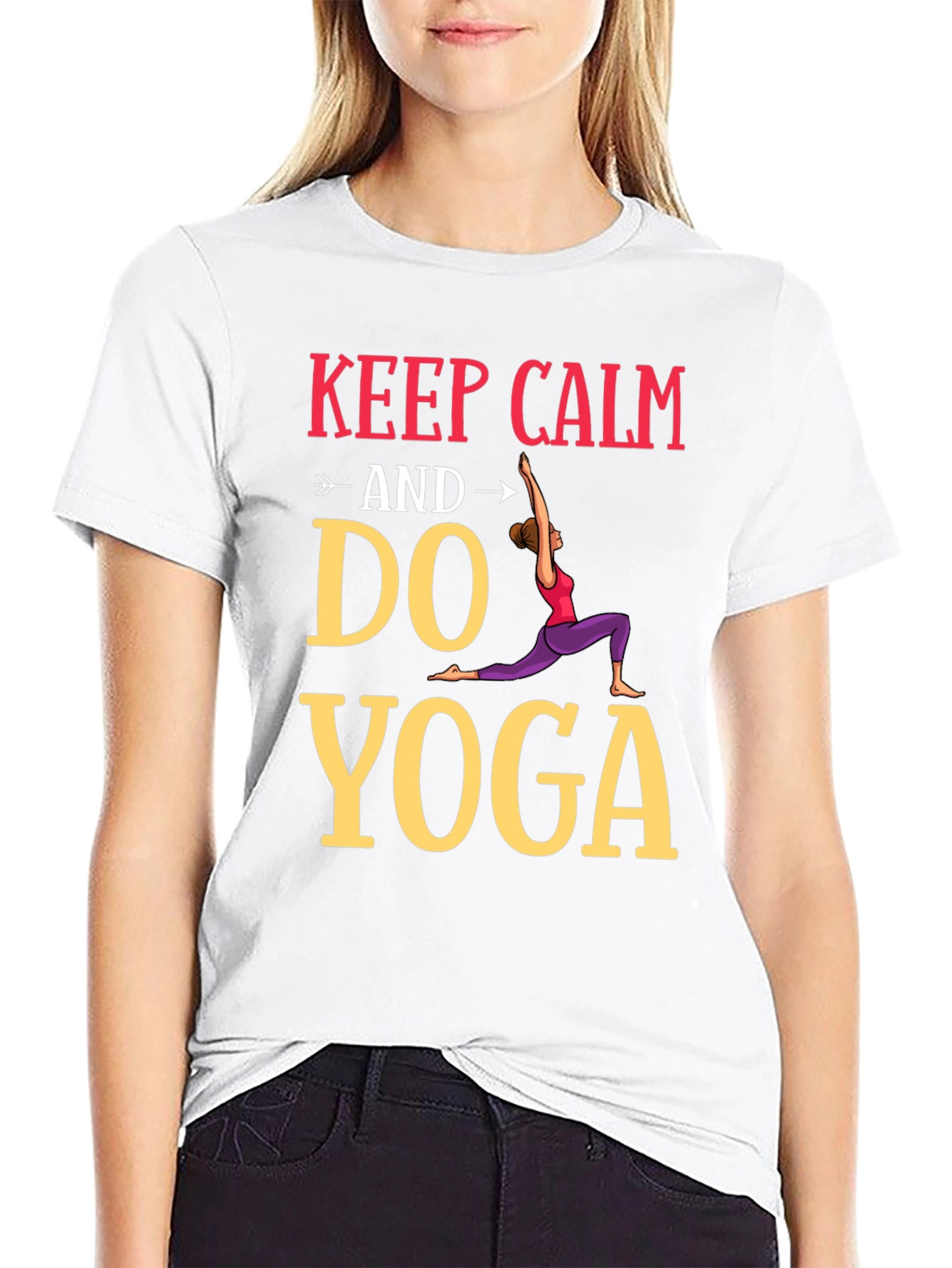 Keep Calm Do Yoga Graphic Tee