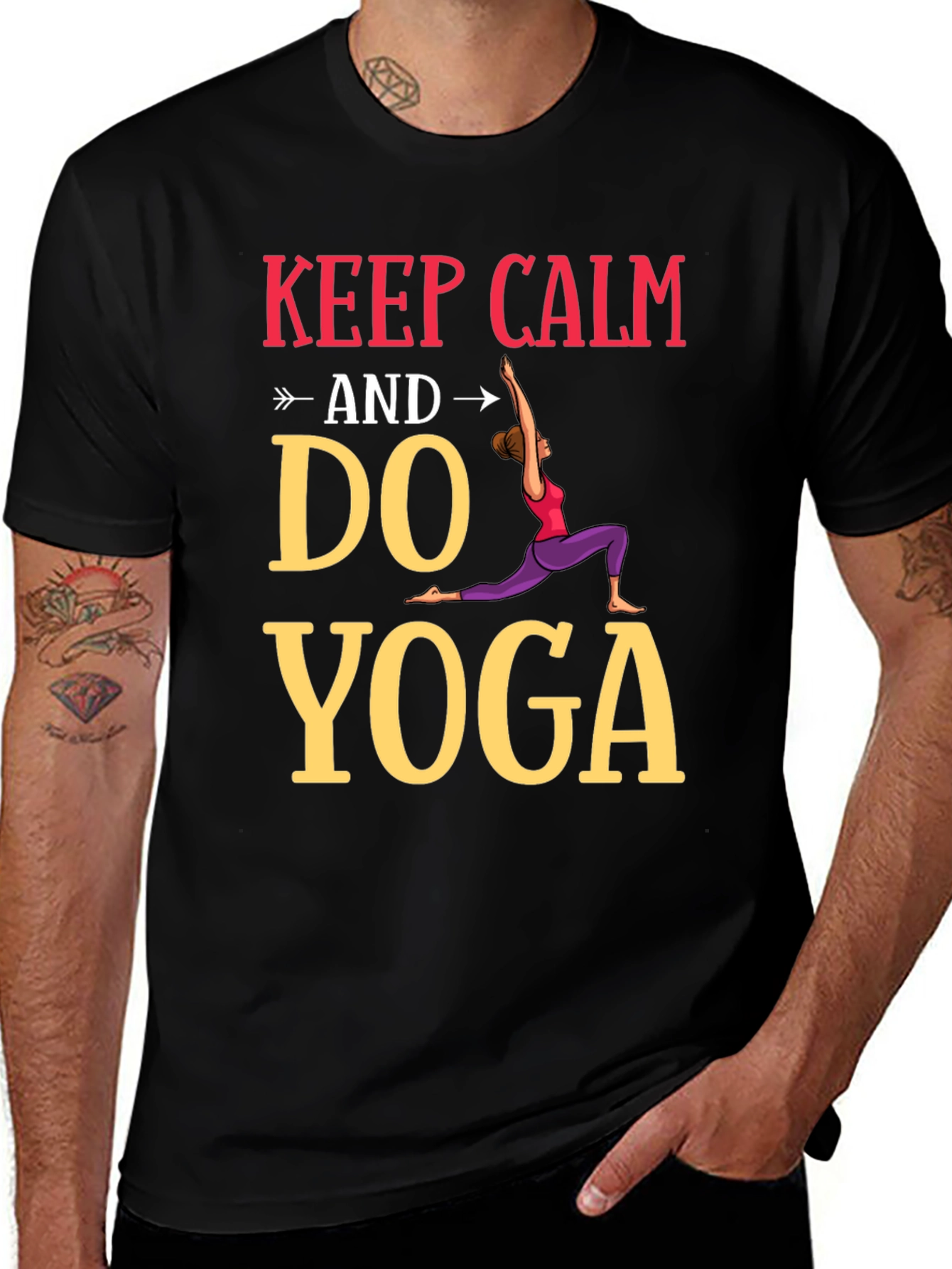 Keep Calm Do Yoga Graphic Tee