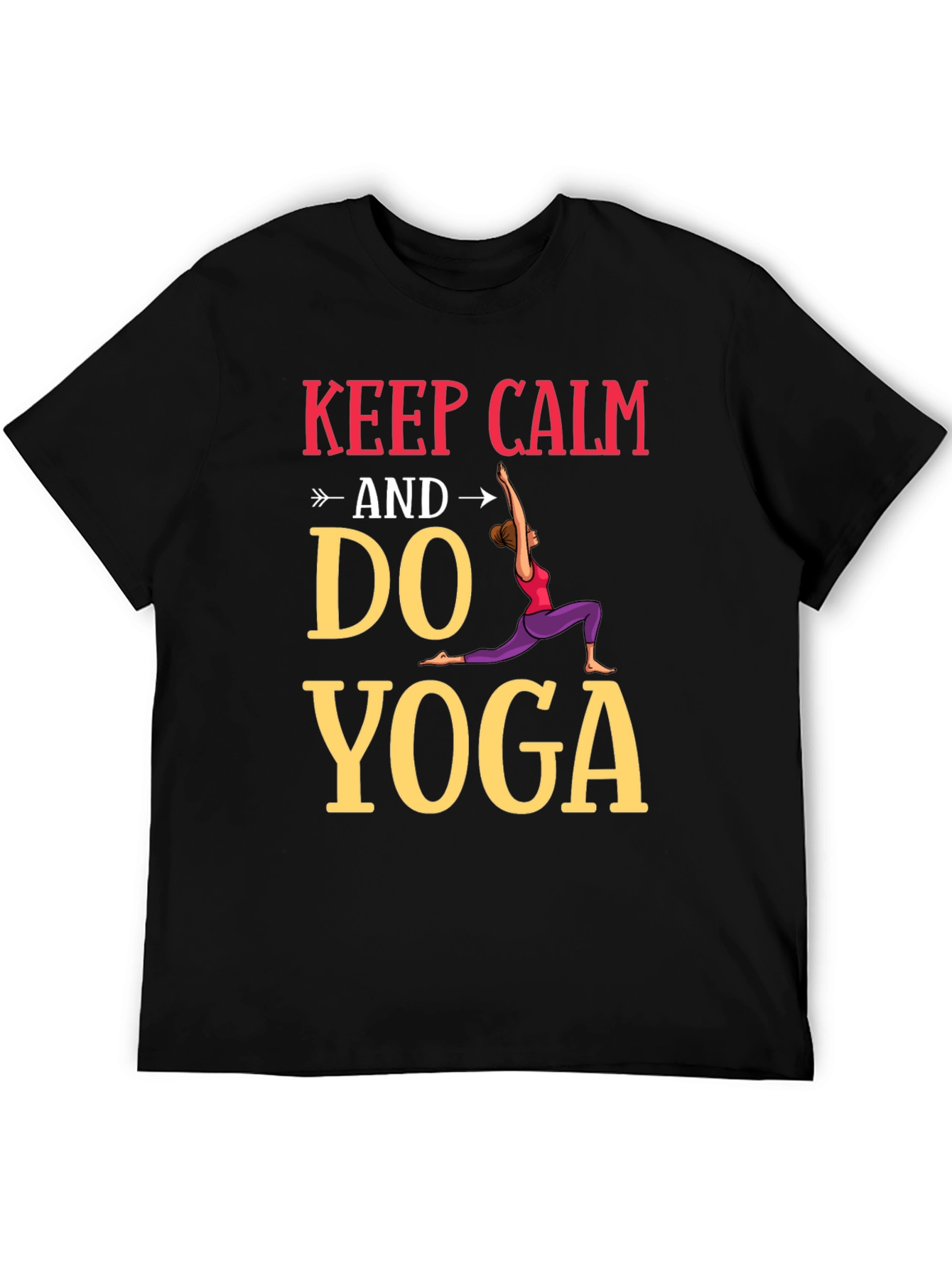 Keep Calm Do Yoga Graphic Tee