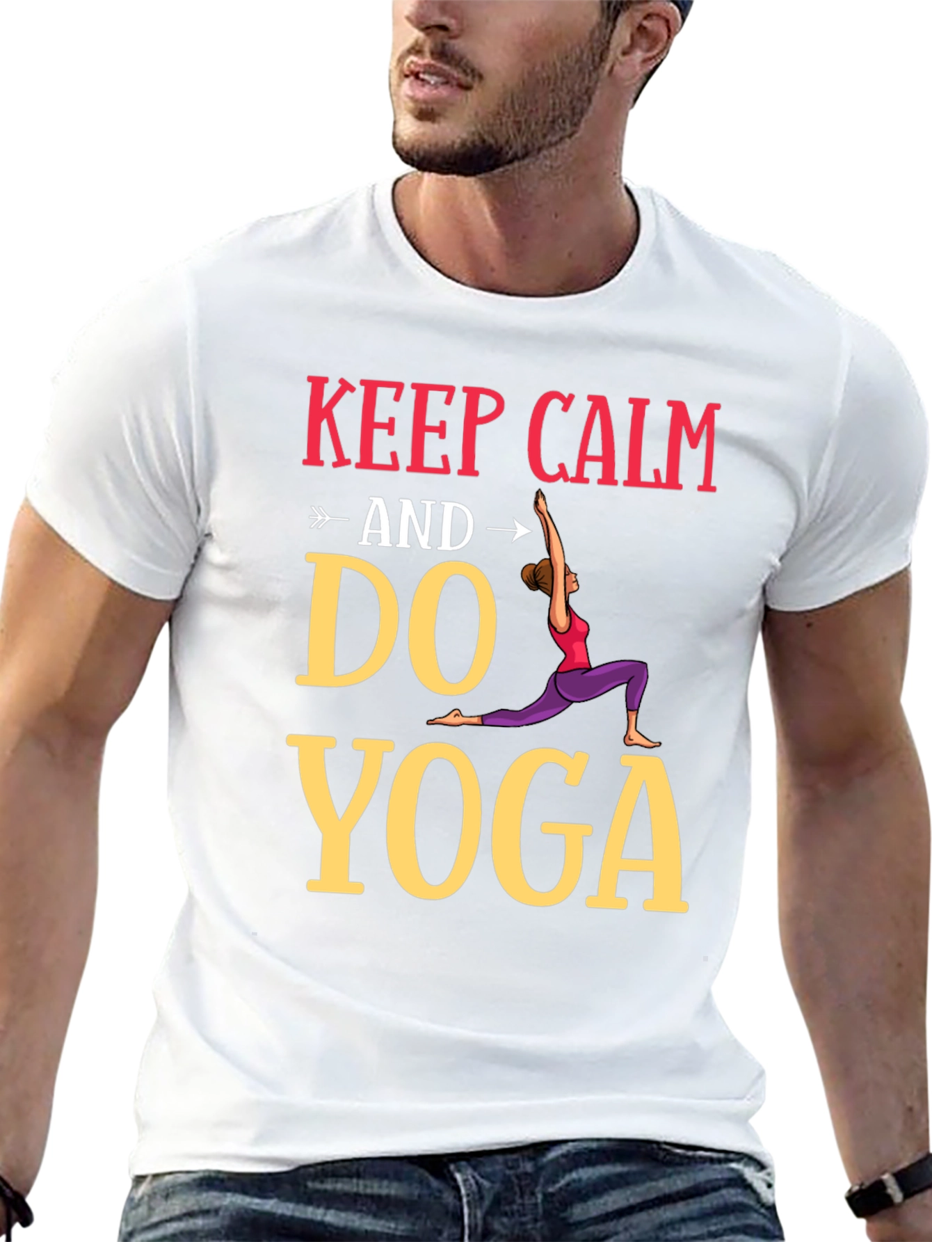 Keep Calm Do Yoga Graphic Tee