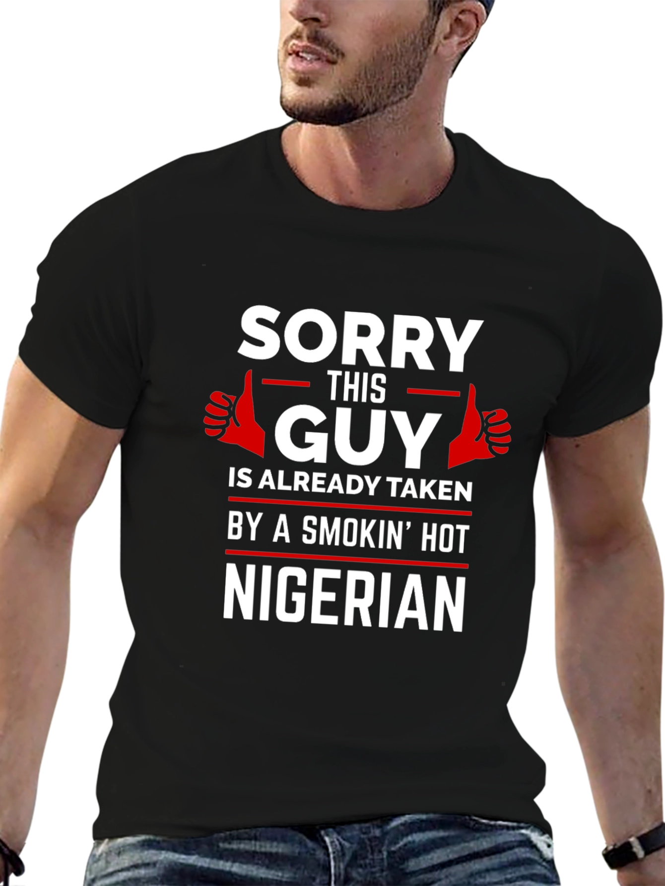 Sorry This Guy Is Taken Nigerian Graphic Tee