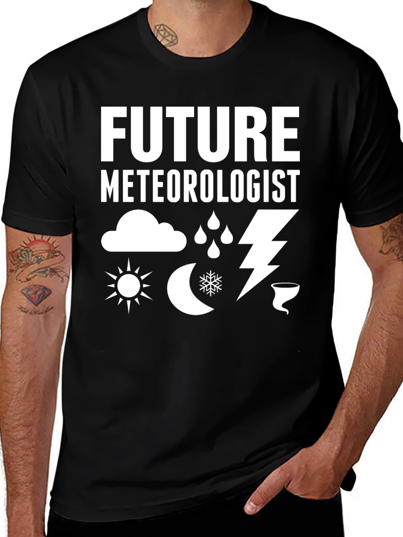 Future Meteorologist Graphic T-Shirt Weather Fan Tee