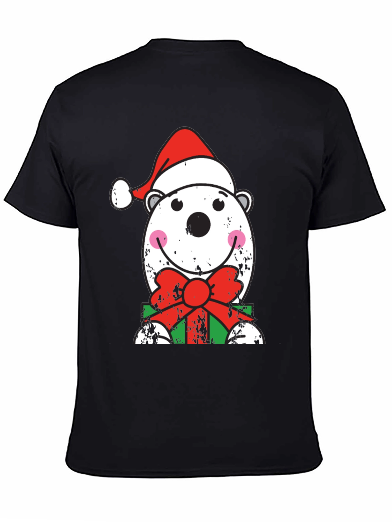 Festive Polar Bear Christmas Graphic Tee
