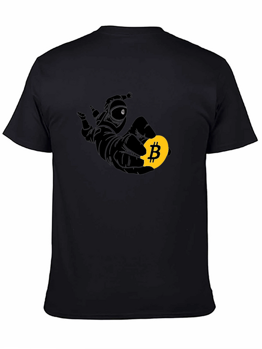 Astronaut Bitcoin T-Shirt - Crypto Tee