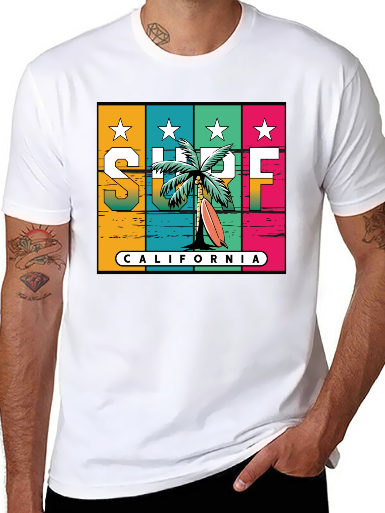 Surf California T-Shirt - Beach Style