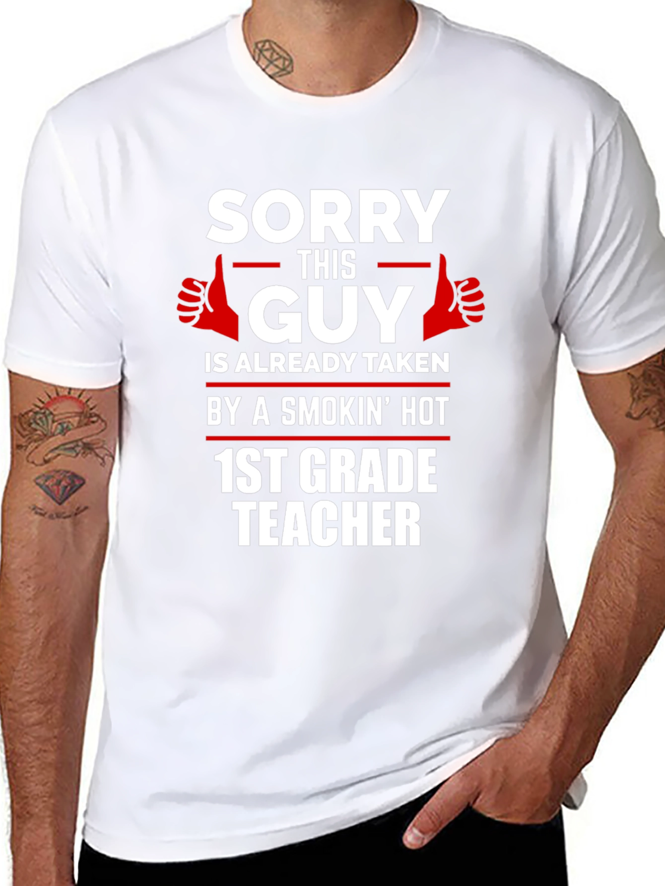 Funny Taken by a 1st Grade Teacher Graphic Tee