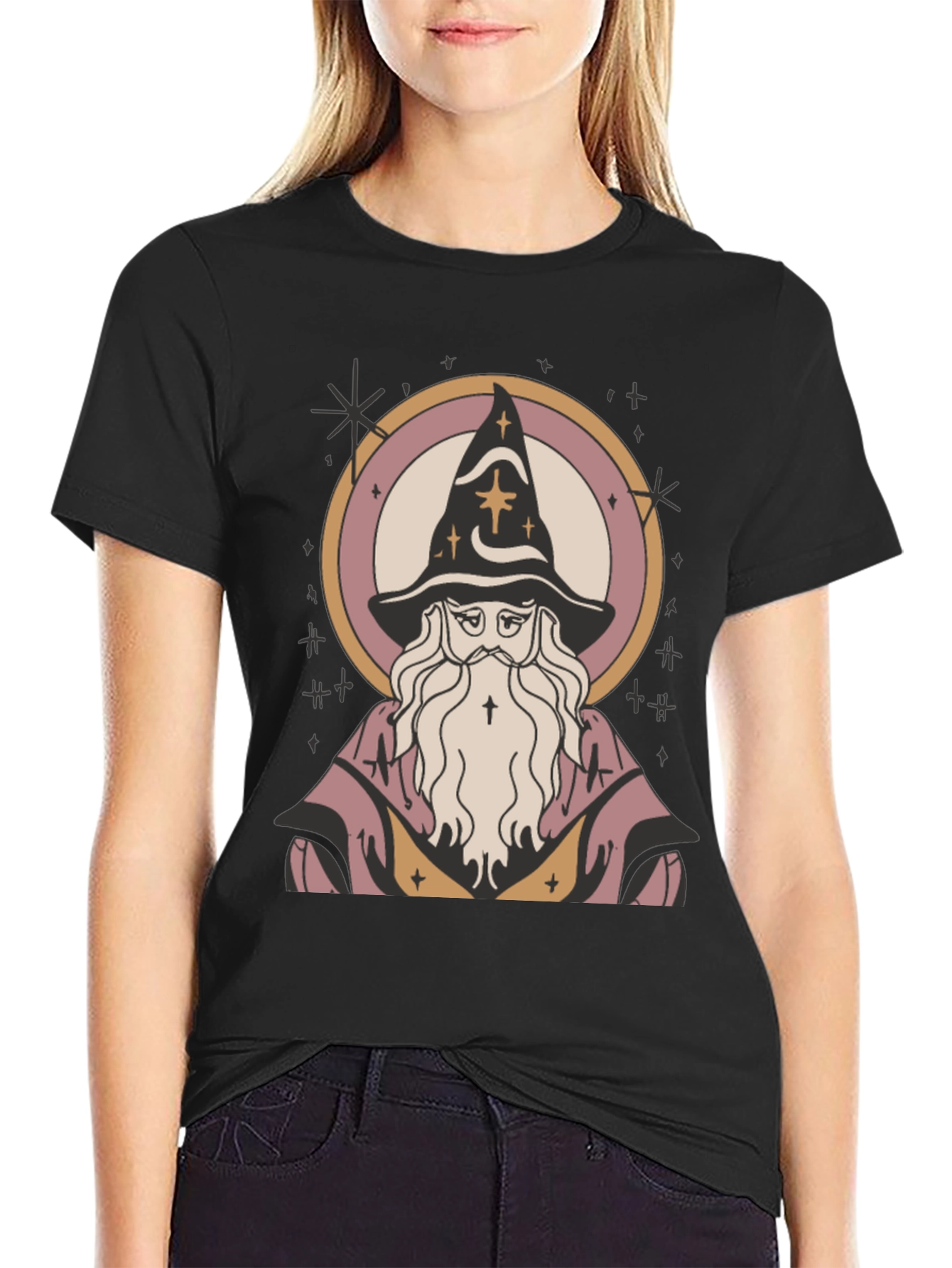 Wizard Graphic T-Shirt - Mystical Design Classic Fit