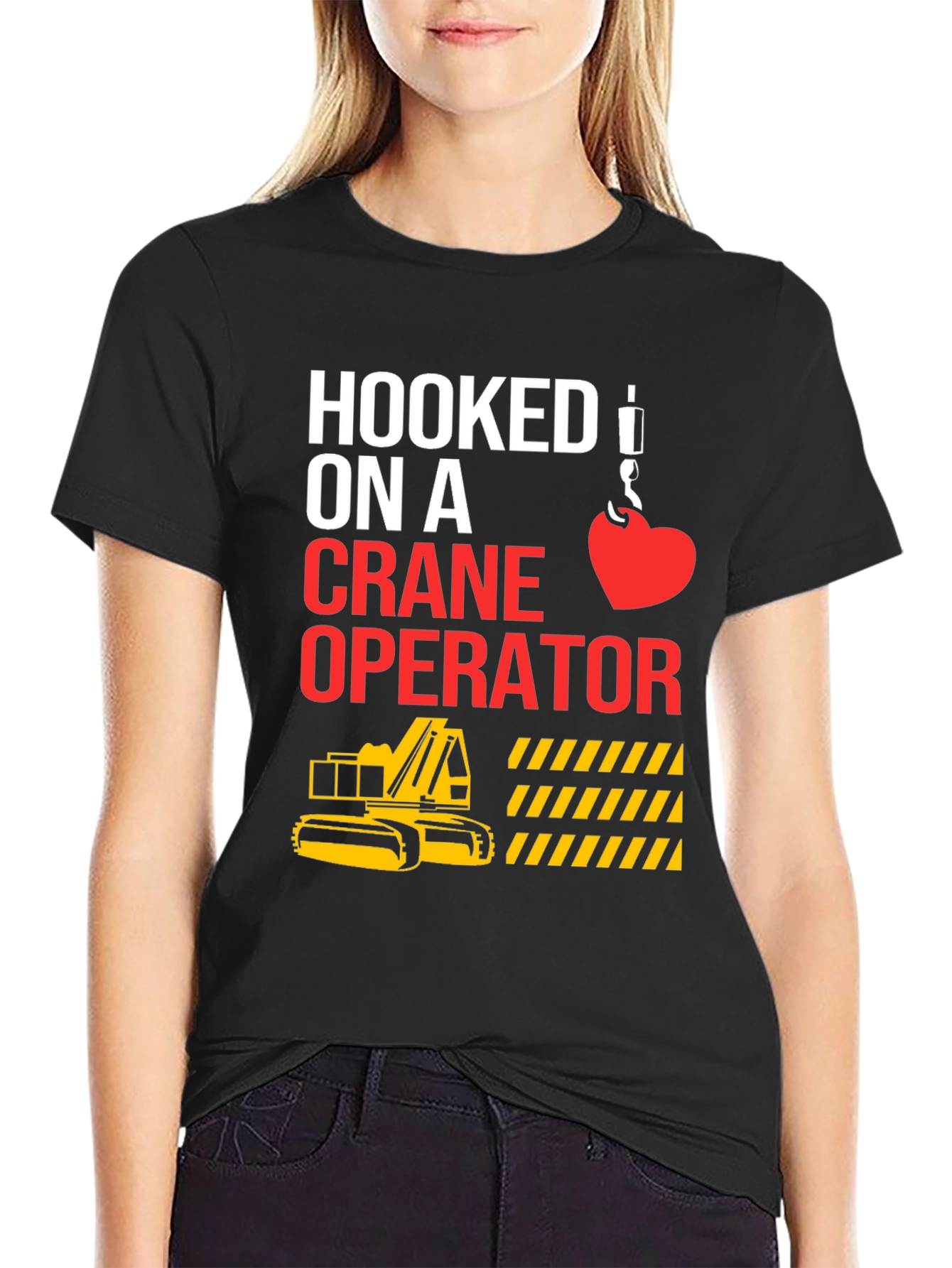 Hooked On A Crane Operator Tee