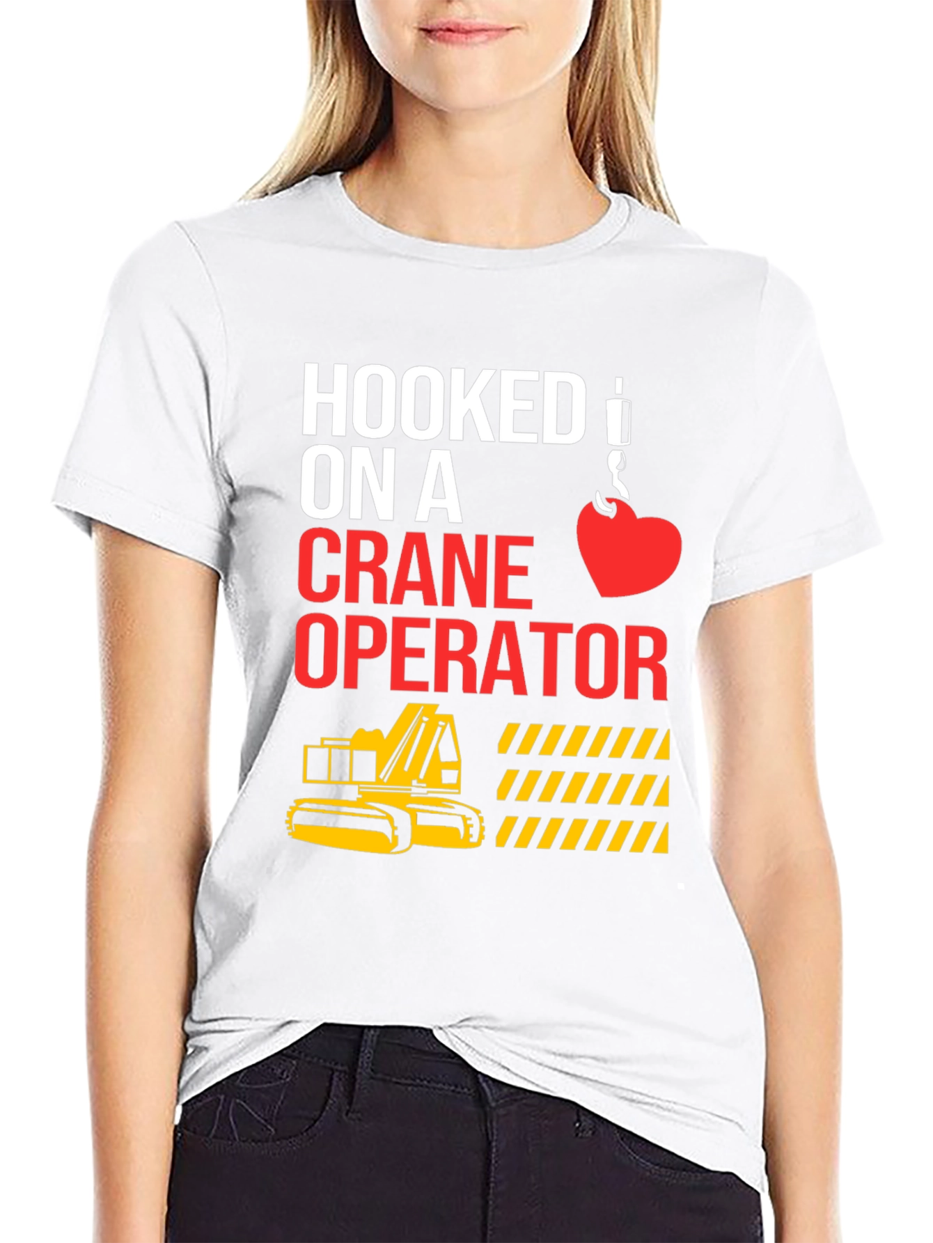 Hooked On A Crane Operator Tee