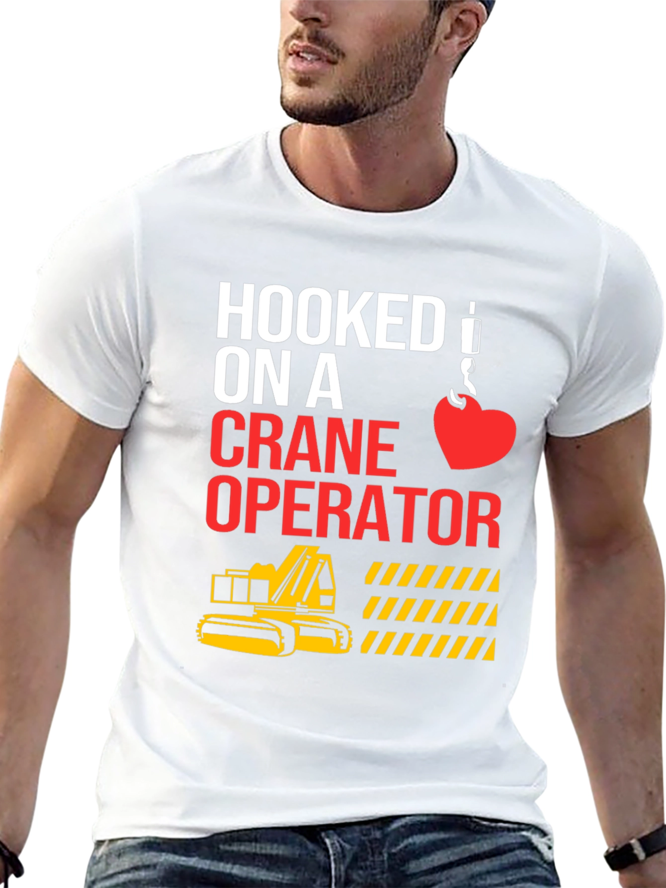 Hooked On A Crane Operator Tee