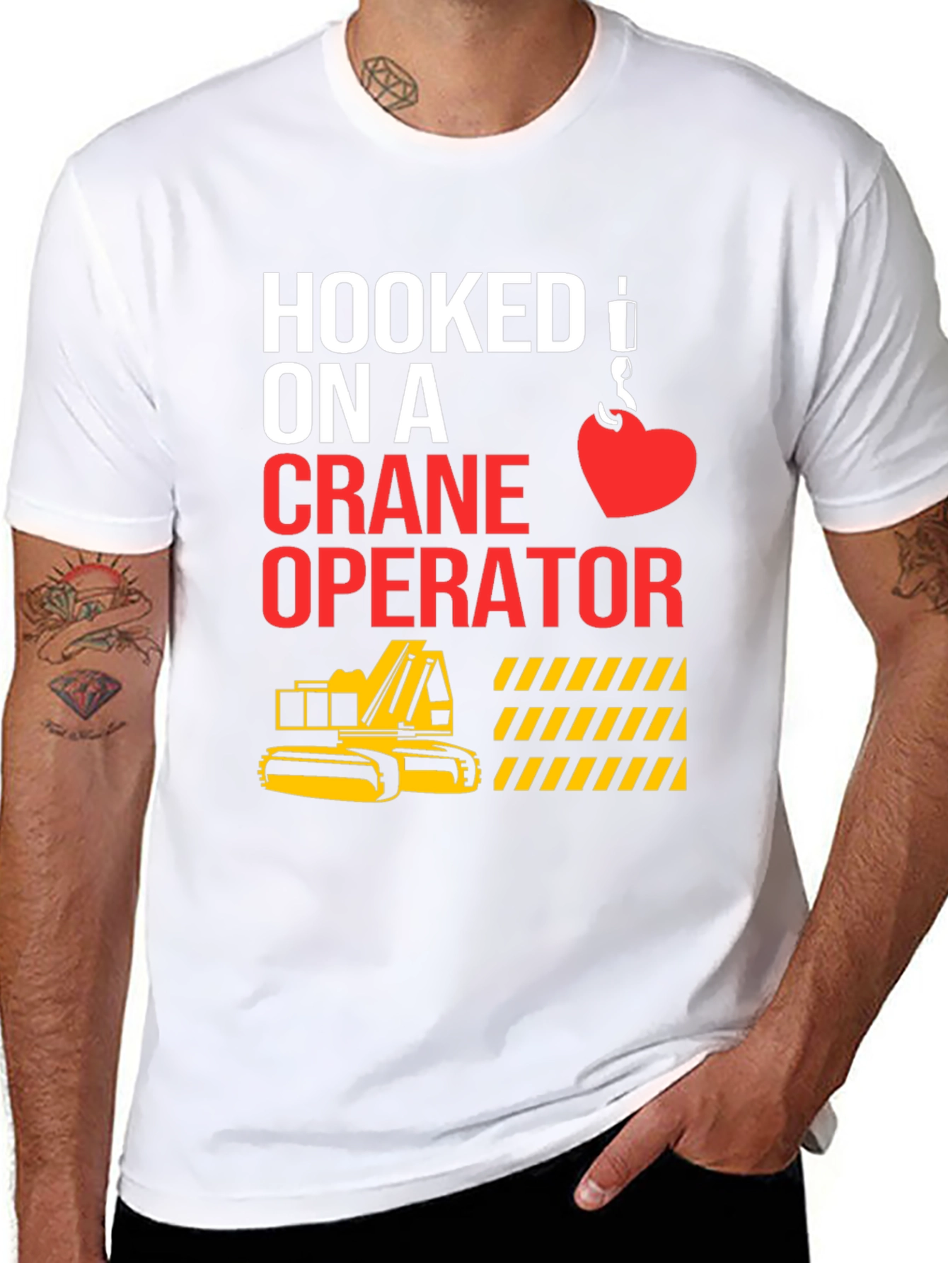 Hooked On A Crane Operator Tee