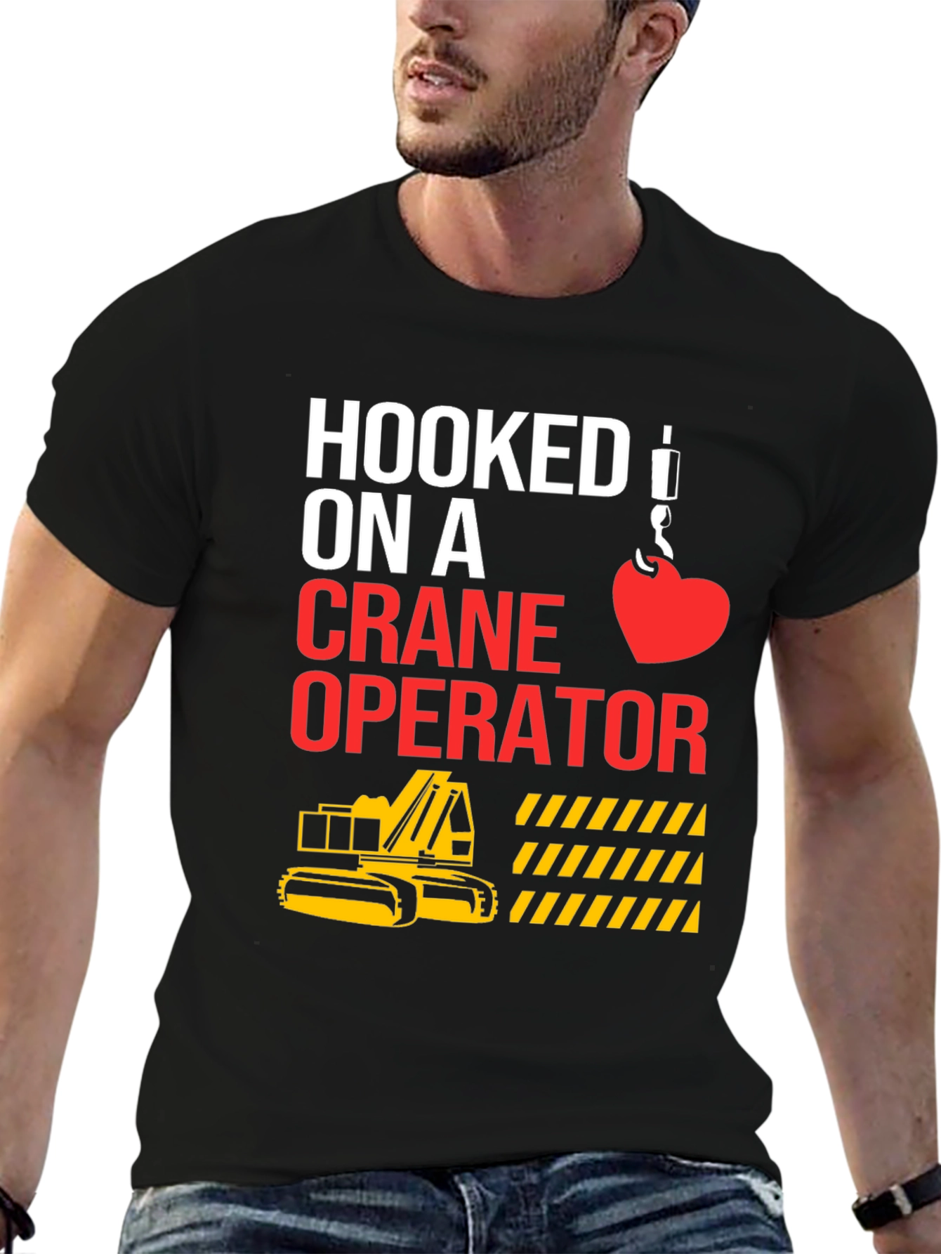 Hooked On A Crane Operator Tee