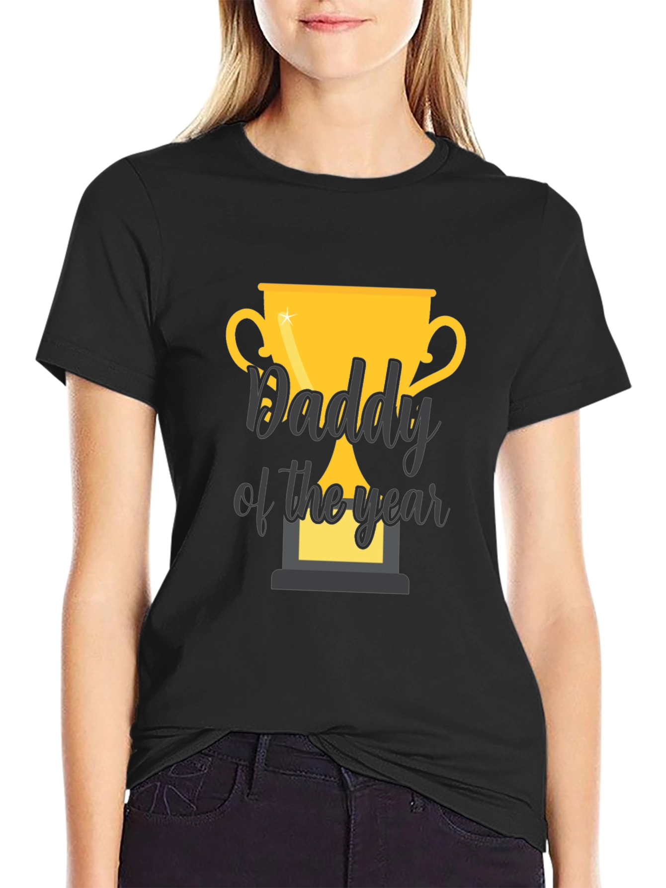 Daddy of the Year Trophy Graphic Tee