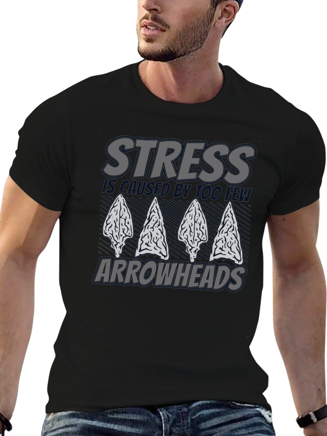 Stress Arrowhead T-Shirt - Funny Arrow Hunting Shirt