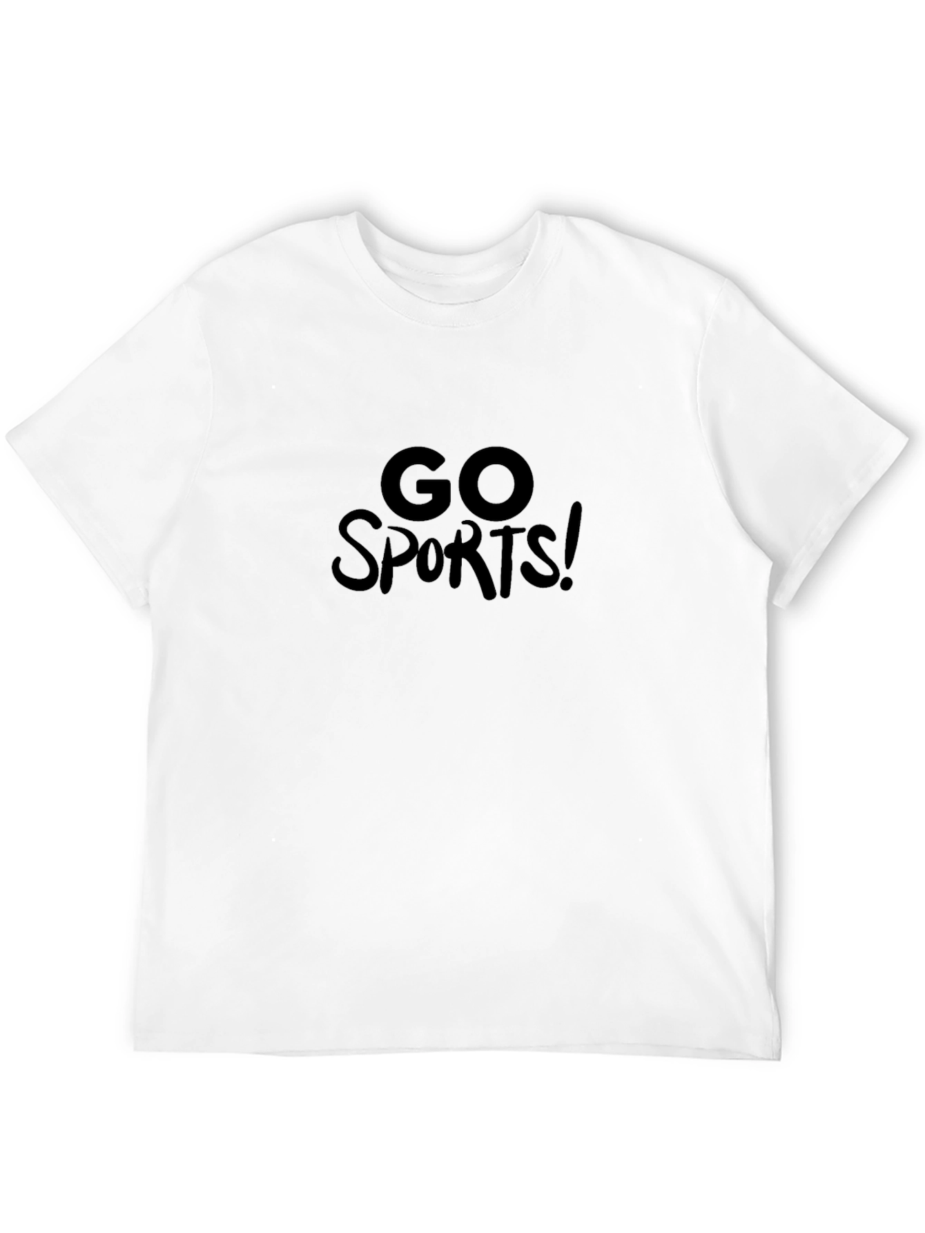 Go Sports! Graphic Black T-Shirt