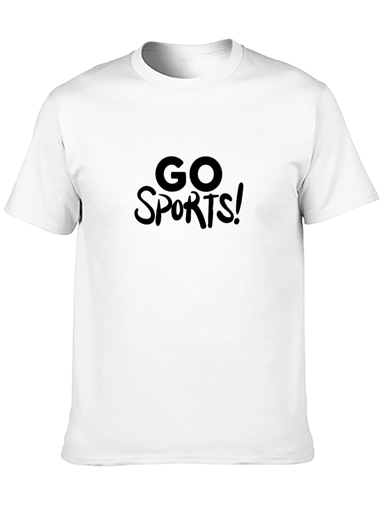 Go Sports! Graphic Black T-Shirt