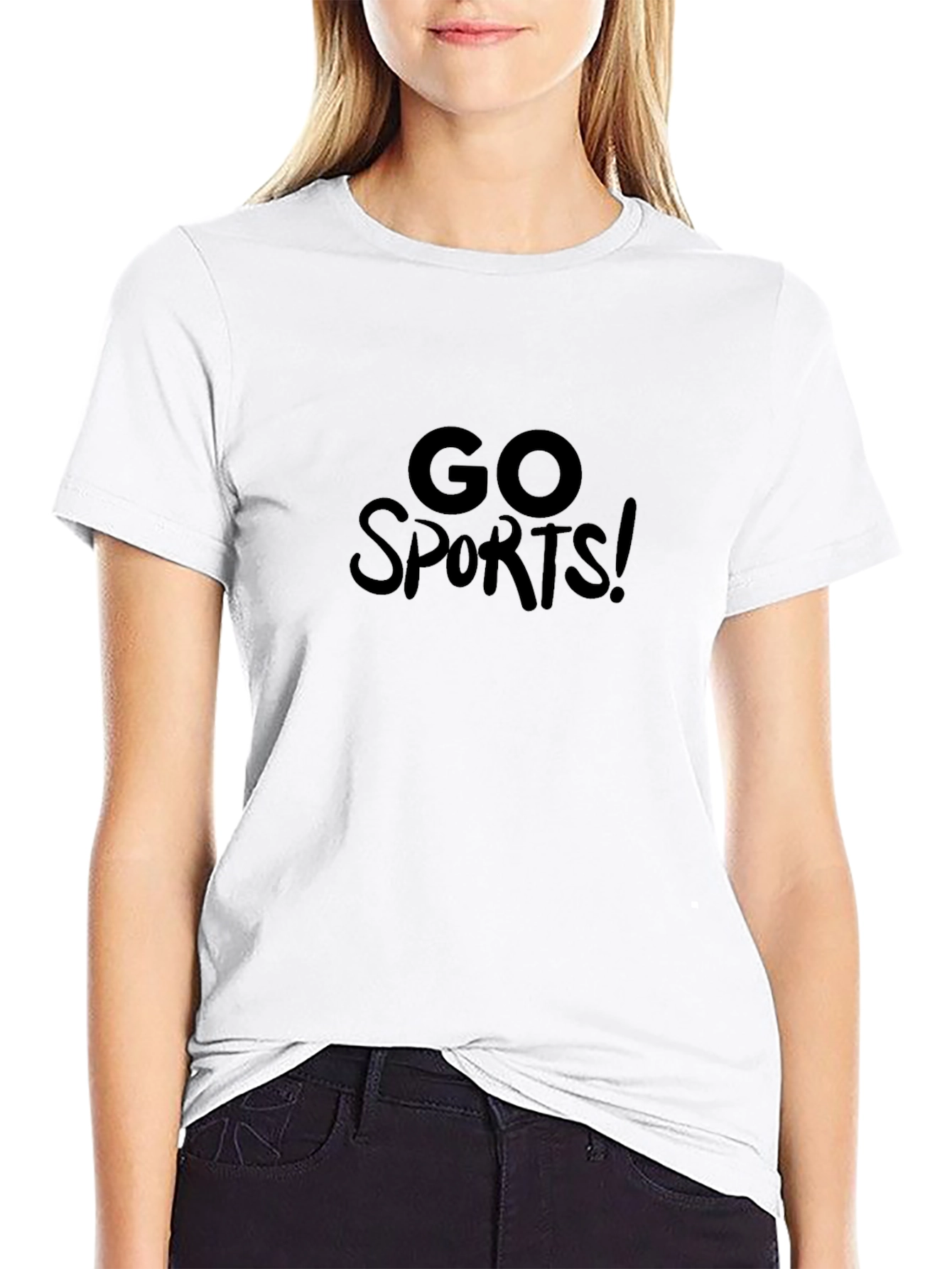 Go Sports! Graphic Black T-Shirt