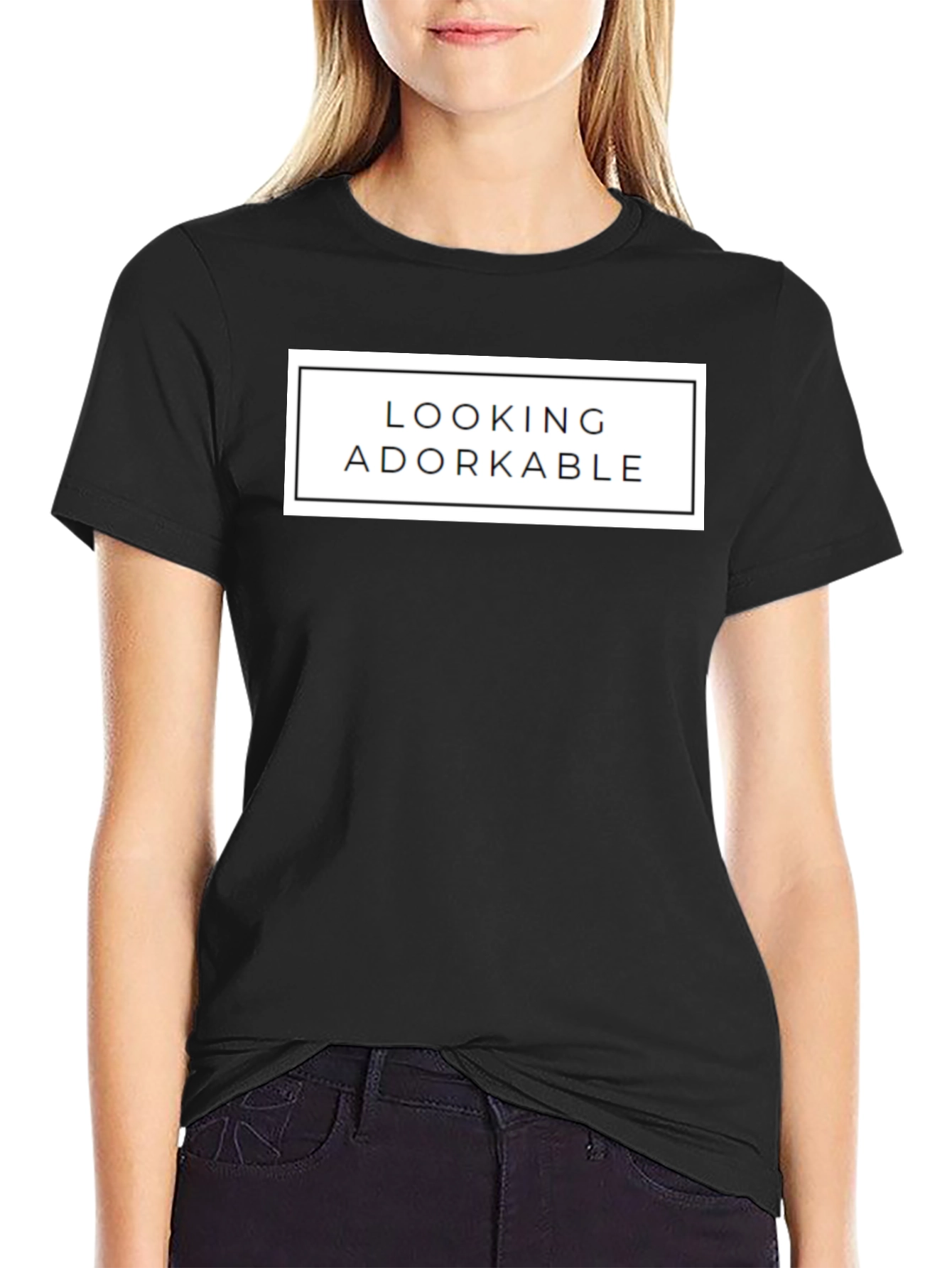 Looking Adorkable Graphic Tee - Black