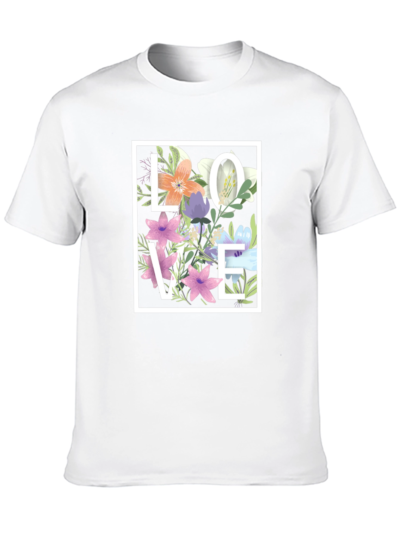 Floral LOVE Graphic Tee - Stylish & Trendy!