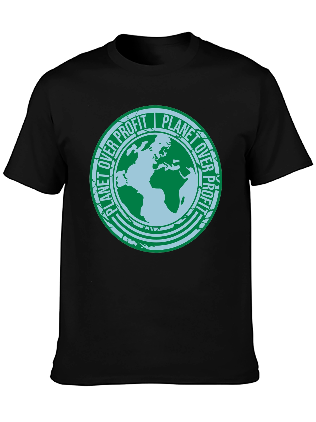 Planet Over Profit T-Shirt - Eco-Friendly Earth Design