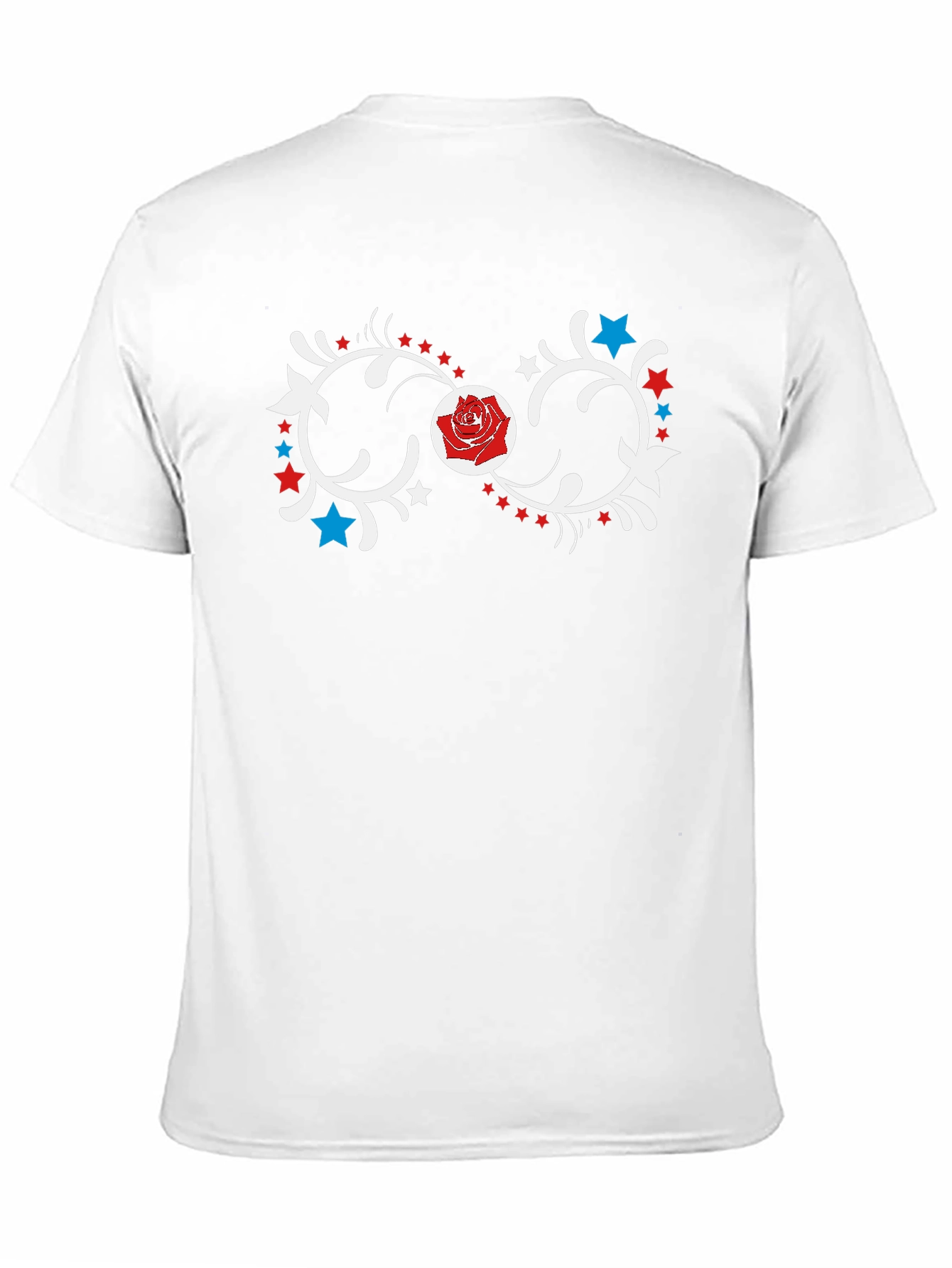 Rose Infinity Graphic Black T-Shirt