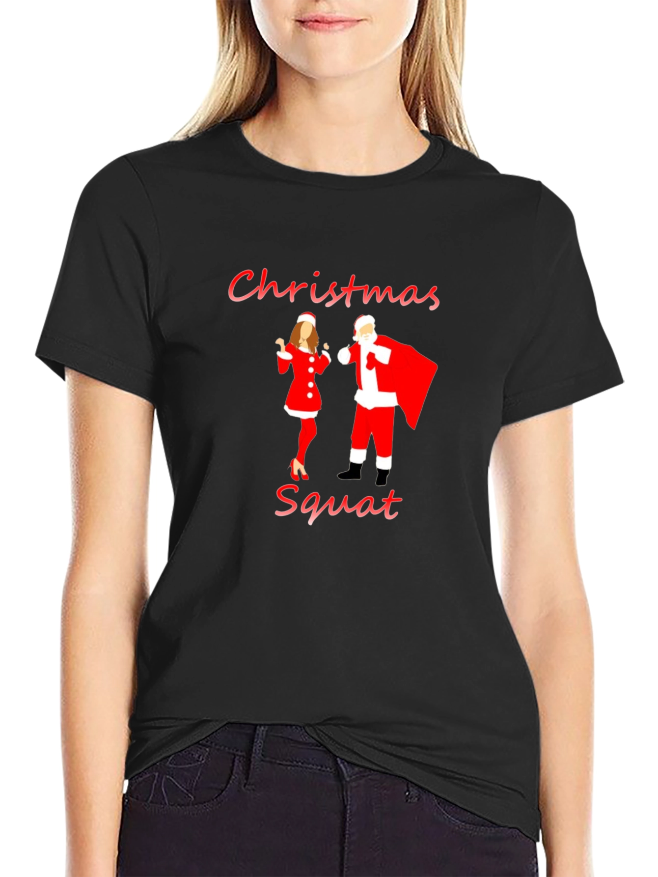 Christmas Squat Graphic T-Shirt