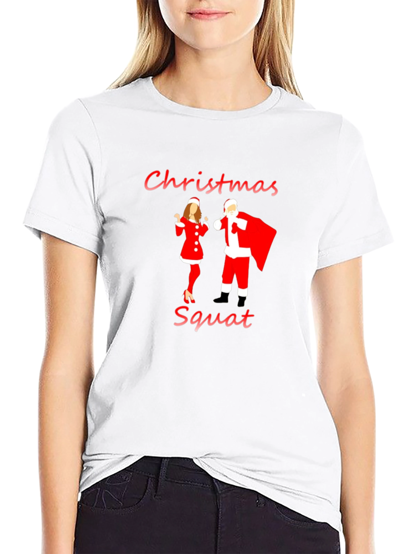 Christmas Squat Graphic T-Shirt