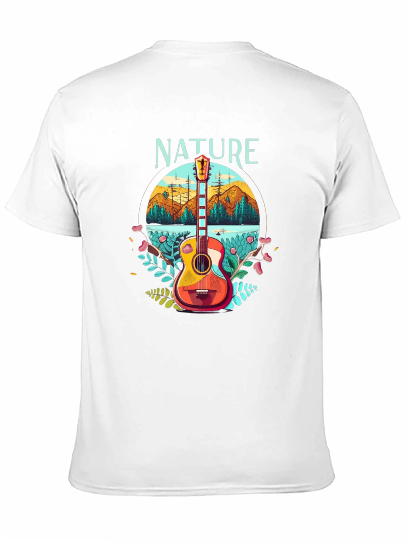 Nature Guitar T-Shirt - Outdoors Adventure Tee