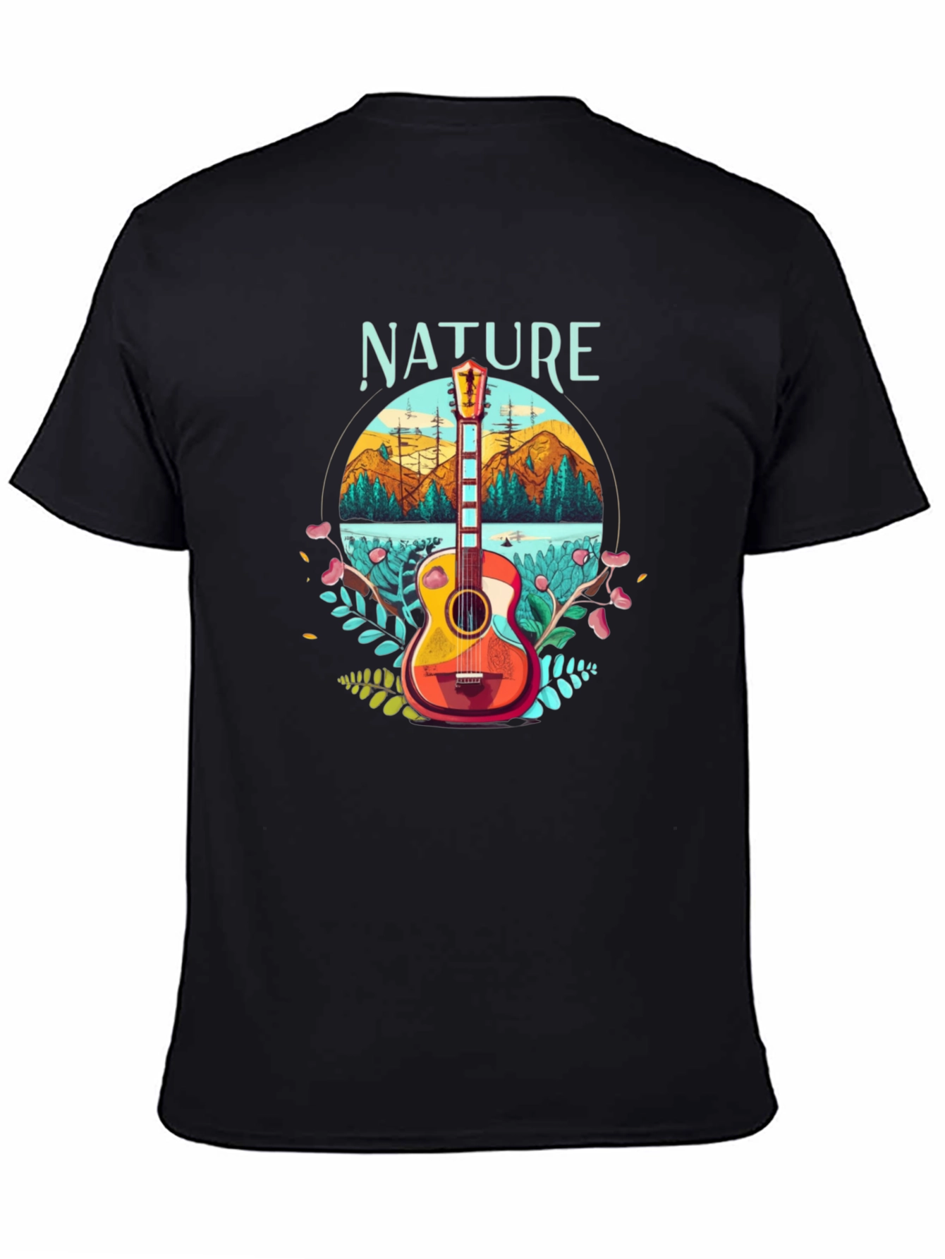 Nature Guitar T-Shirt - Outdoors Adventure Tee