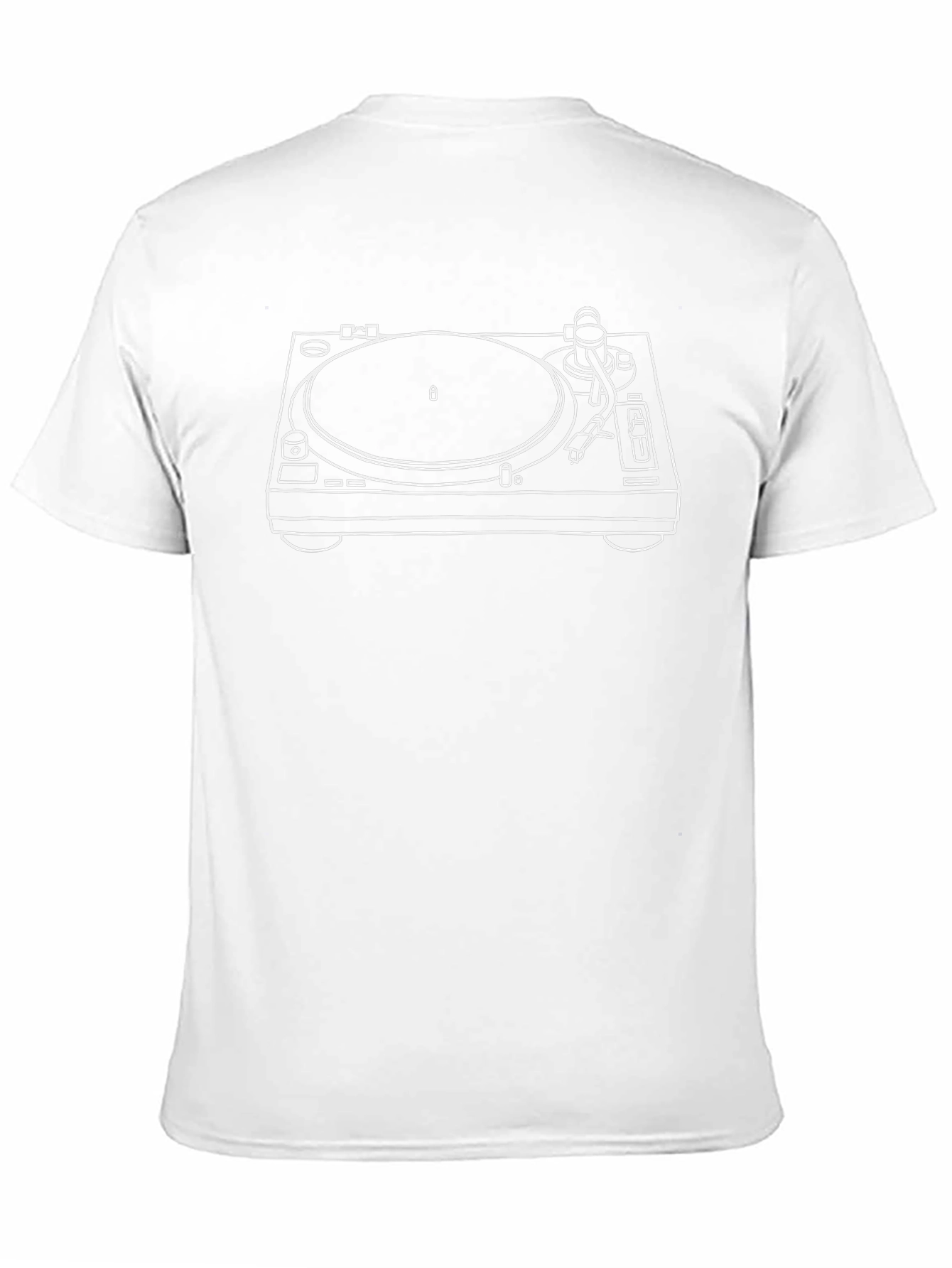 DJ Turntable Graphic T-Shirt - Classic Black
