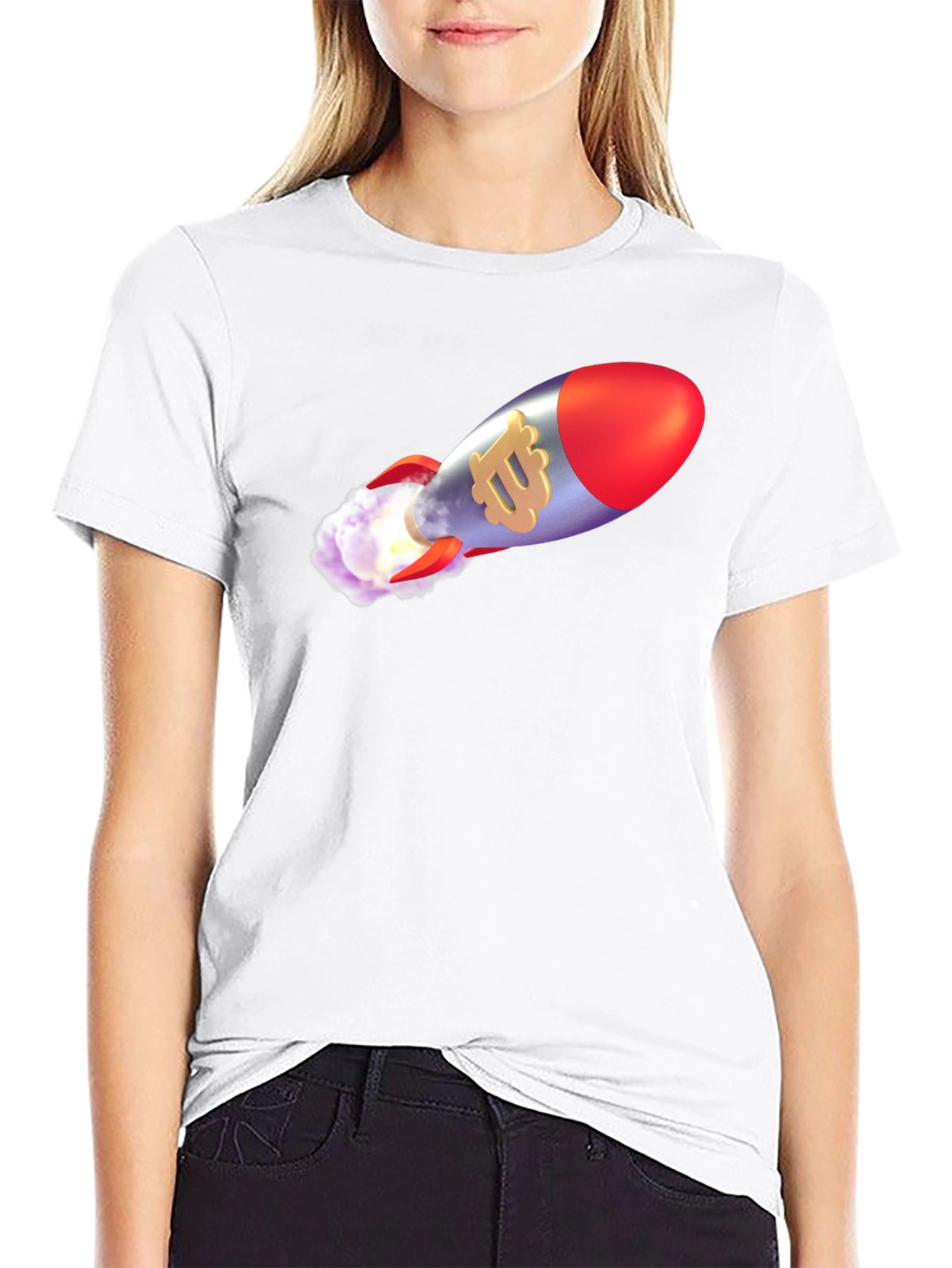 Bitcoin Rocket T-Shirt - Crypto to the Moon!