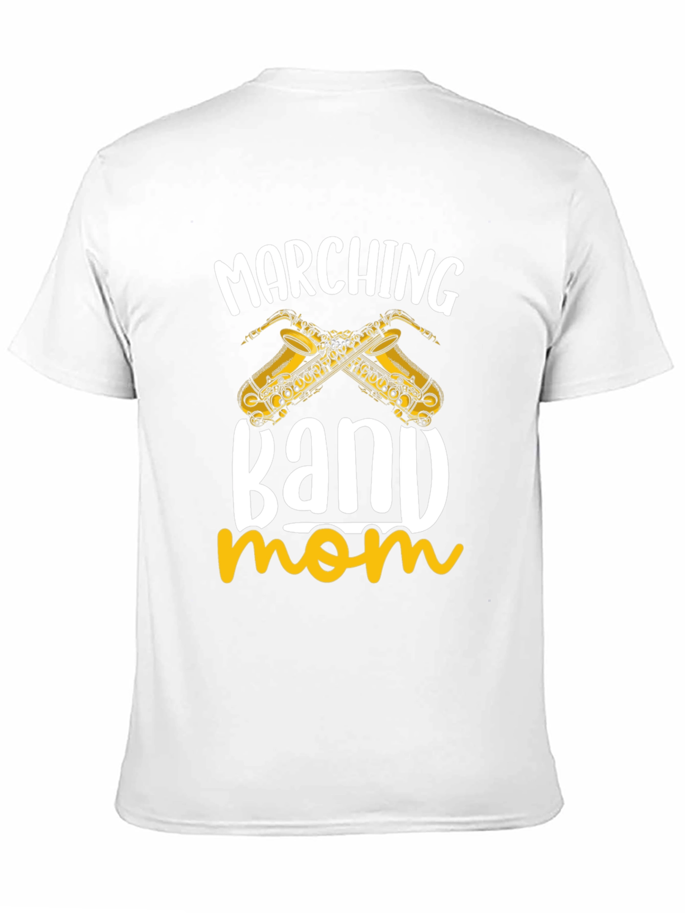 Marching Band Mom T-Shirt - Saxophone Design