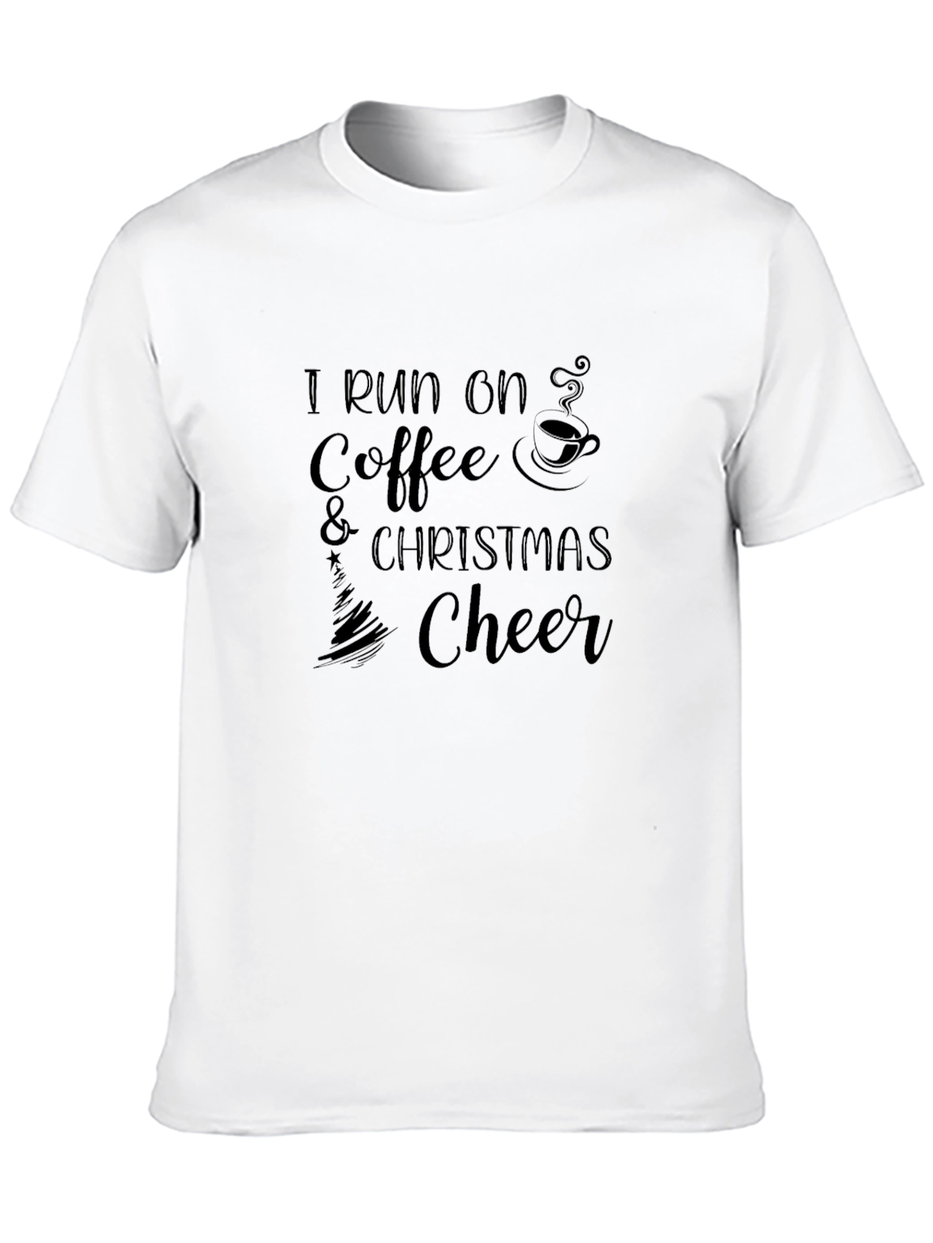 I Run on Coffee & Christmas Cheer T-Shirt
