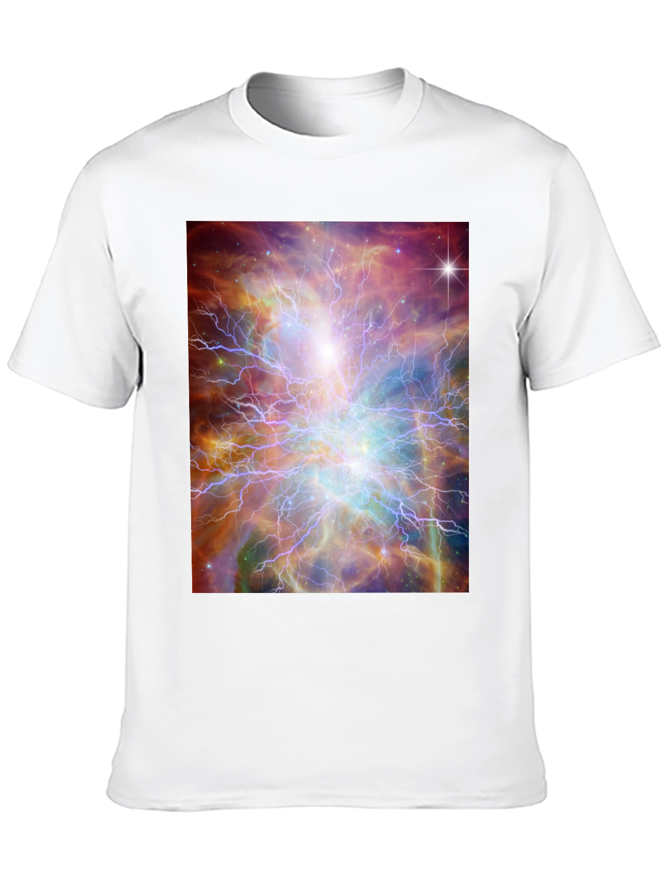 Nebula Graphic T-Shirt - Black Crew Neck Tee