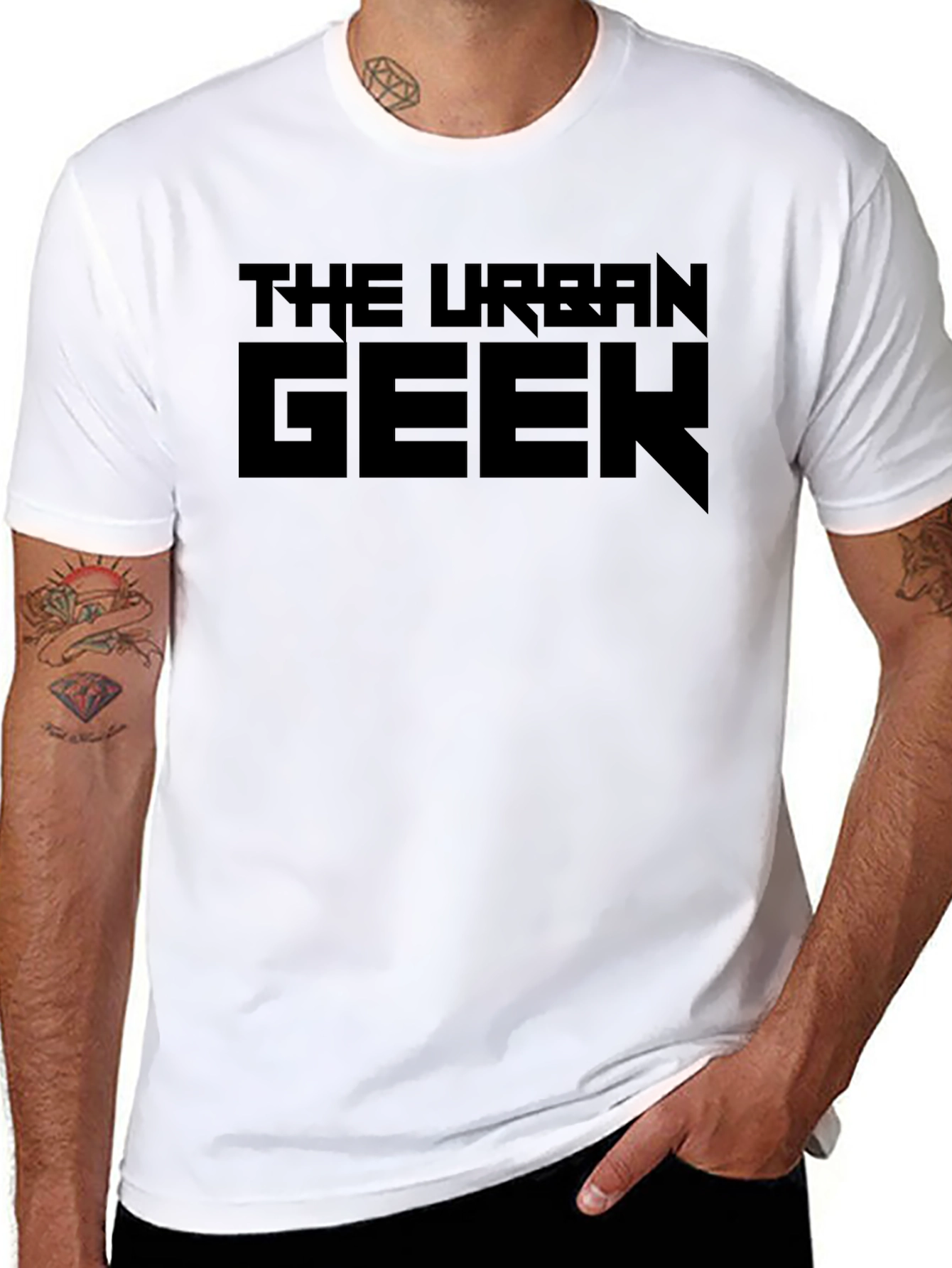 The Urban Geek Graphic T-Shirt - Stylish Black Tee