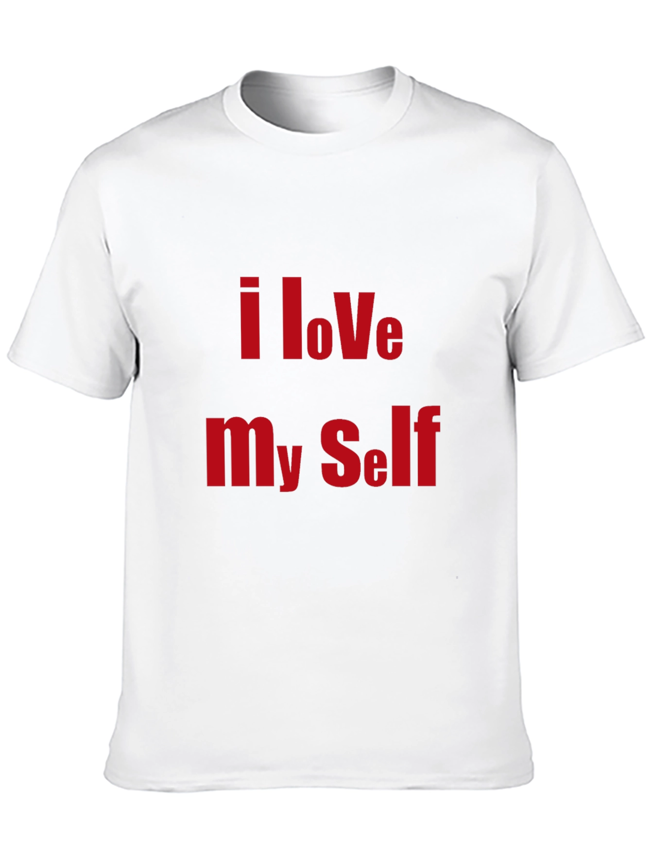 I Love Myself Black Graphic T-Shirt