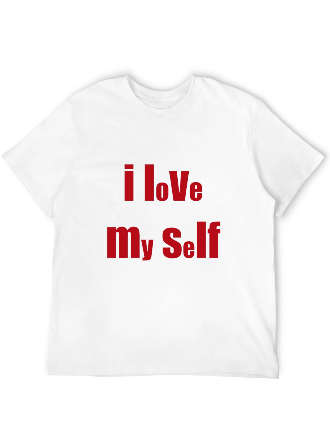 I Love Myself Black Graphic T-Shirt