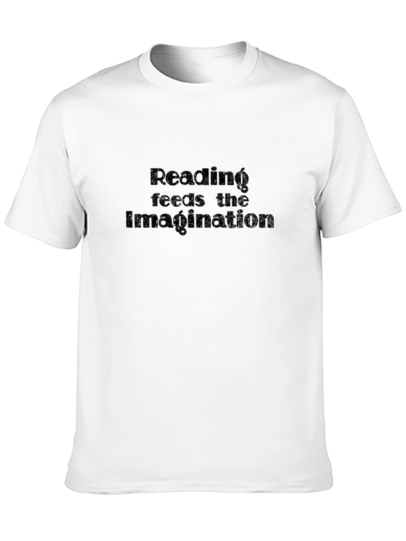 Reading Feeds Imagination Black T-Shirt