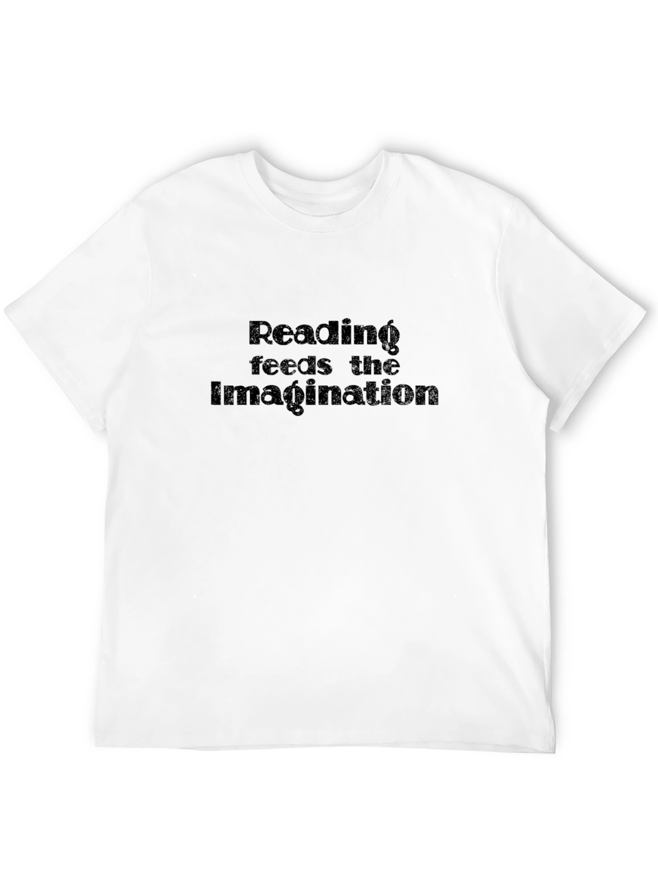 Reading Feeds Imagination Black T-Shirt