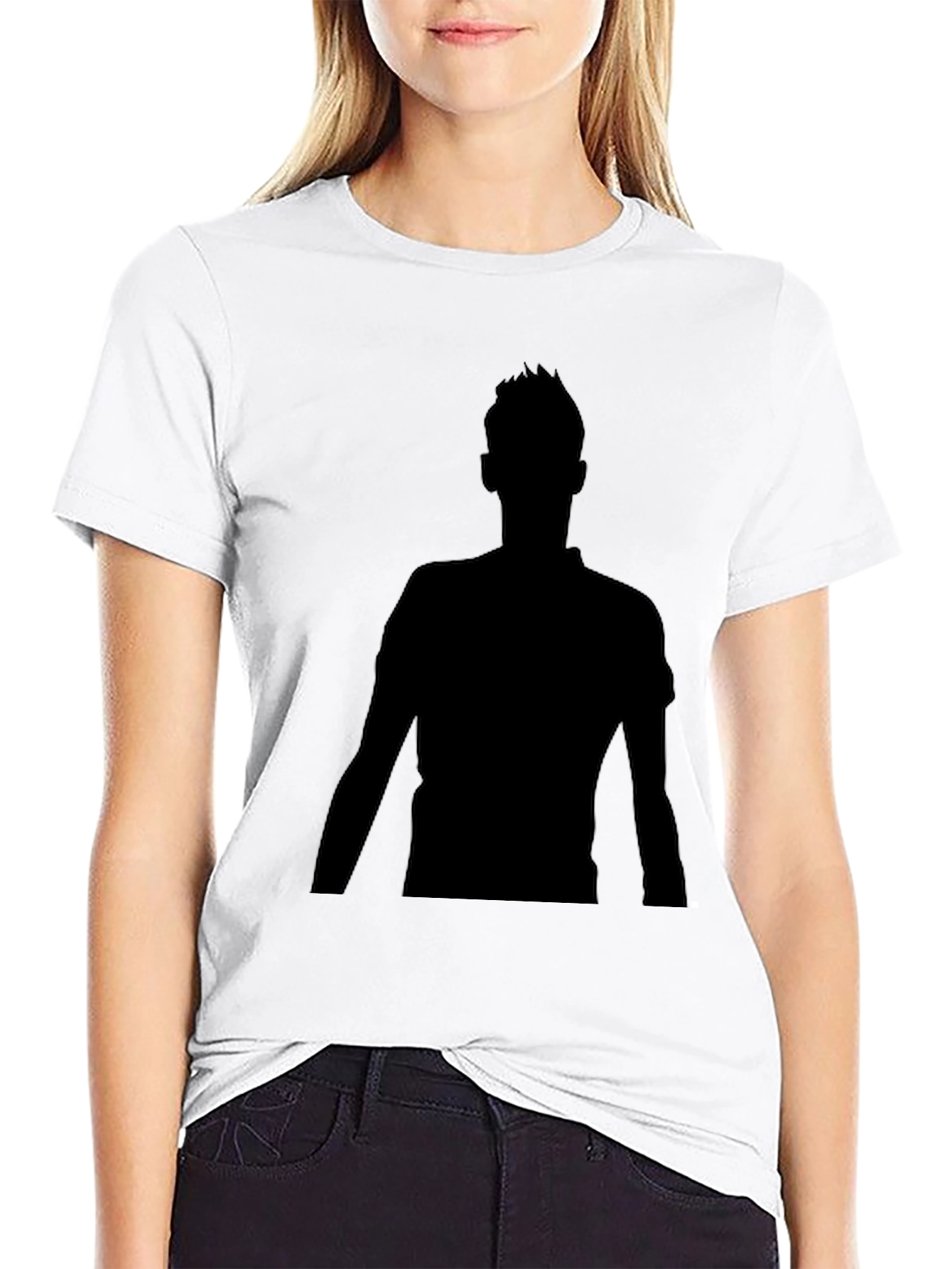 Mens Silhouette Graphic Black T-Shirt
