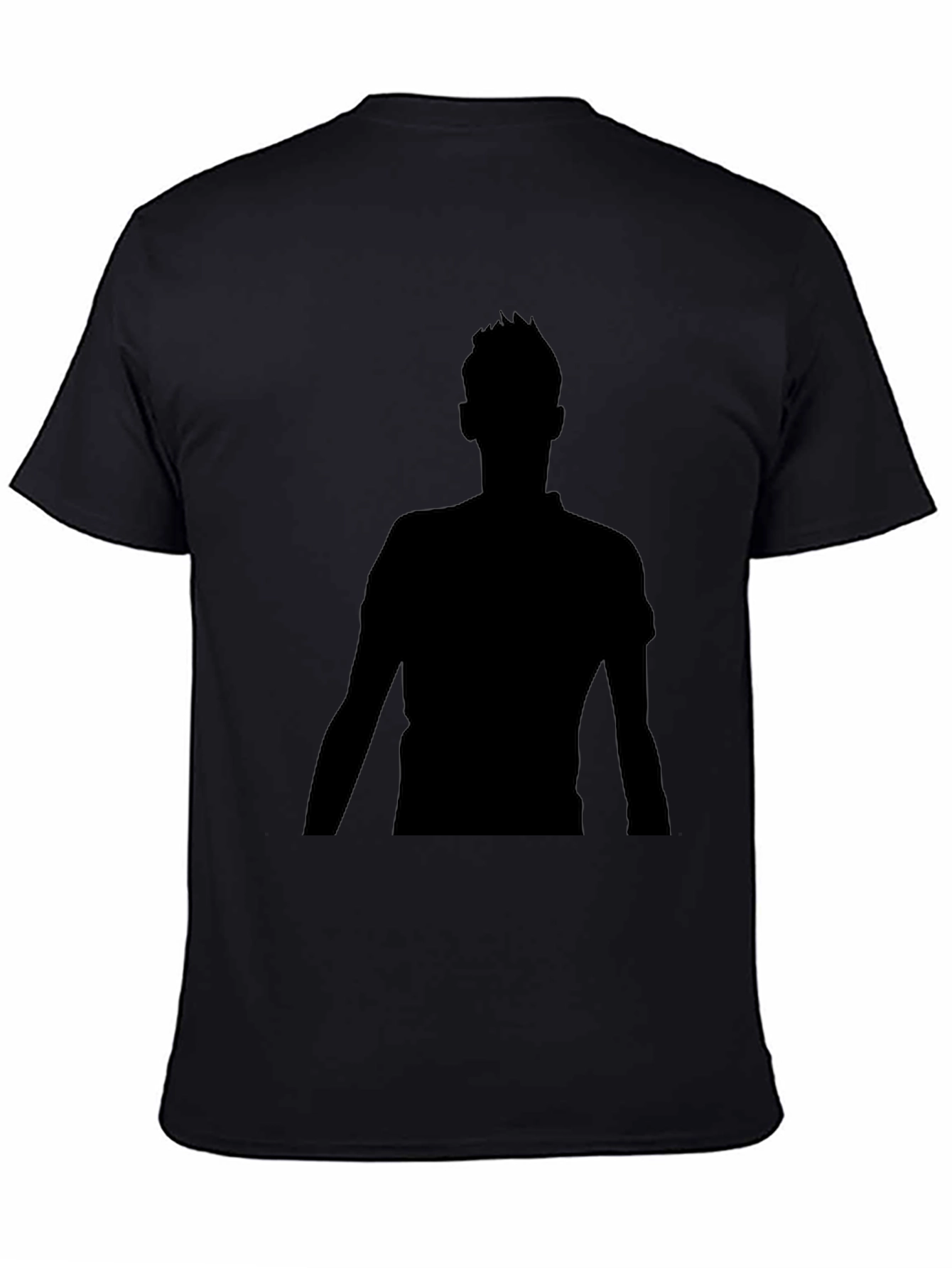 Mens Silhouette Graphic Black T-Shirt