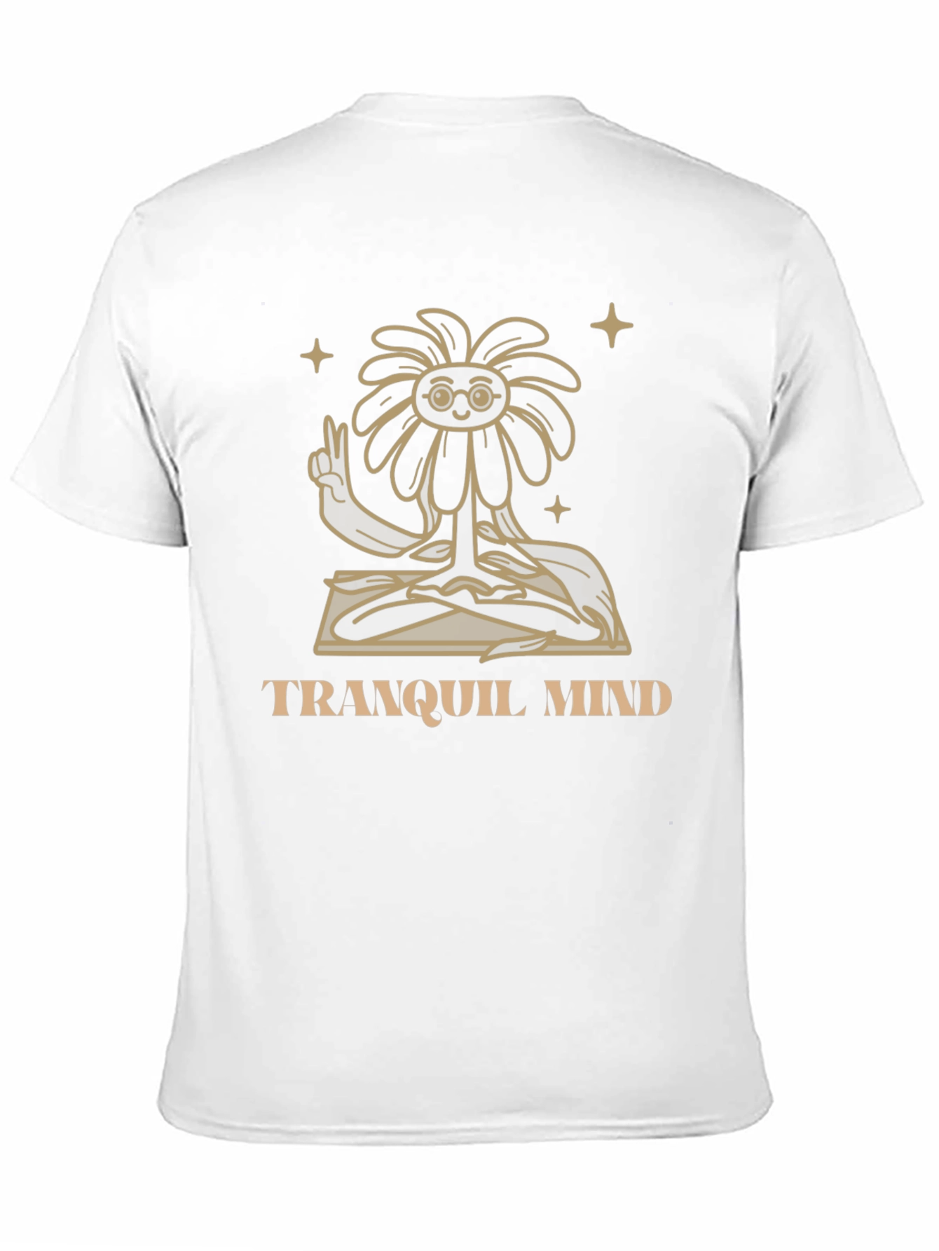 Tranquil Mind Graphic T-Shirt - Yoga Flower Meditation Tee