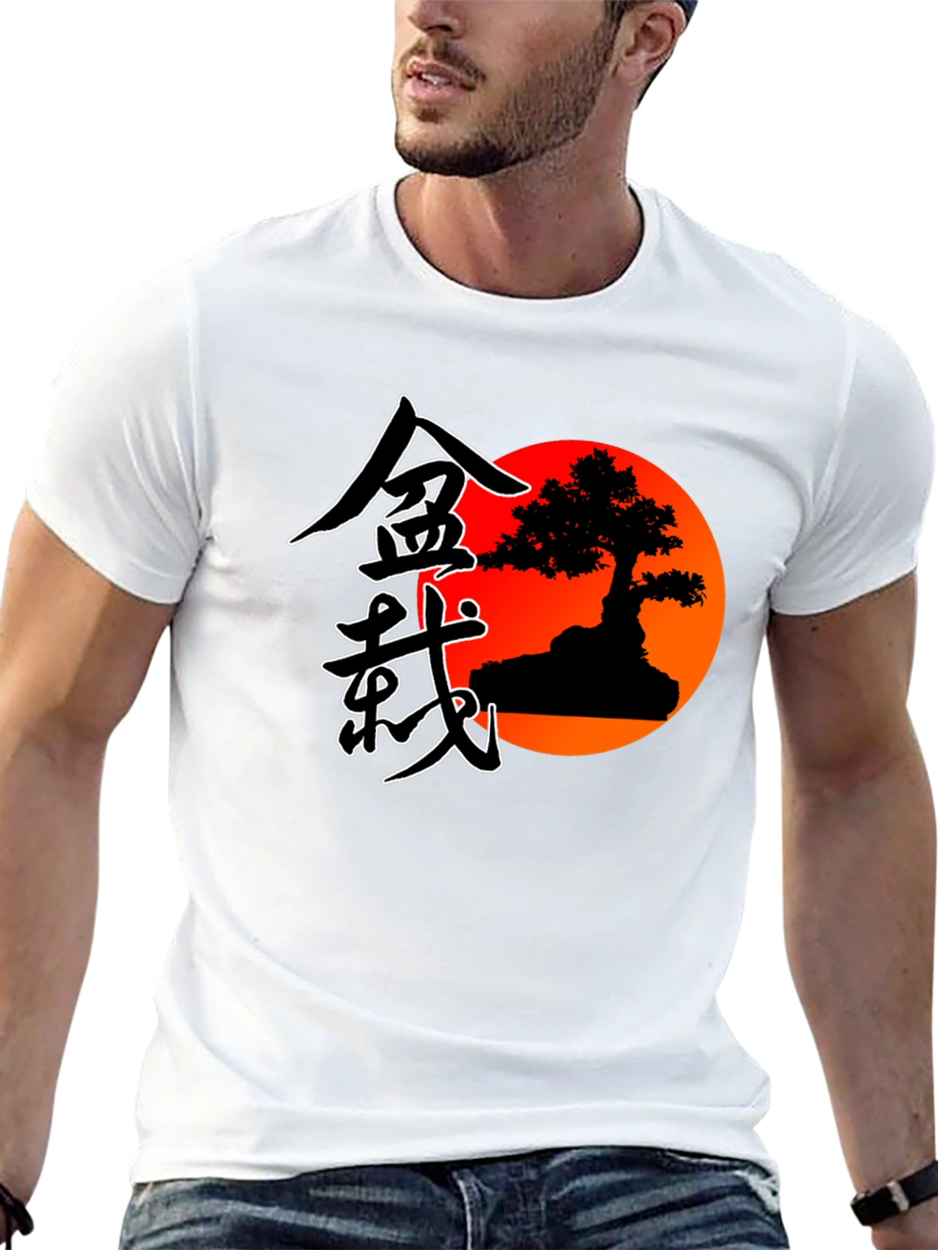 Bonsai Sunset Graphic T-Shirt